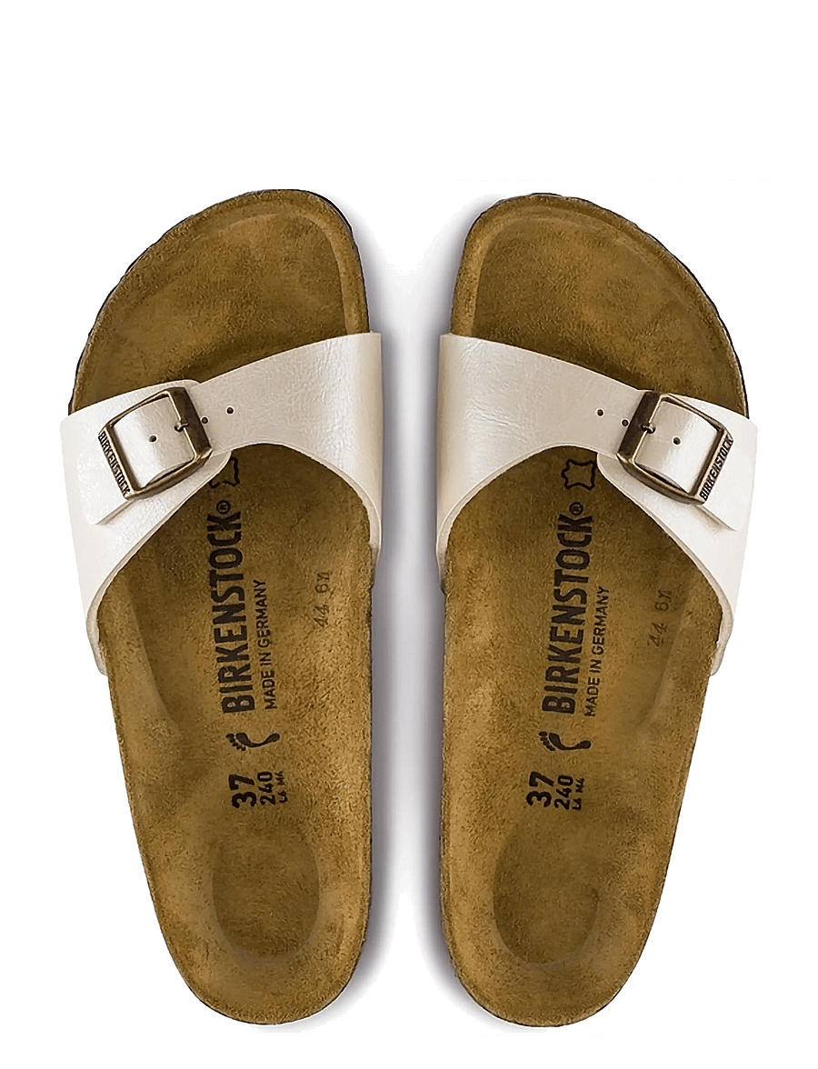 Birkenstock - Madrid - flade sandaler - graceful pearl white - 1