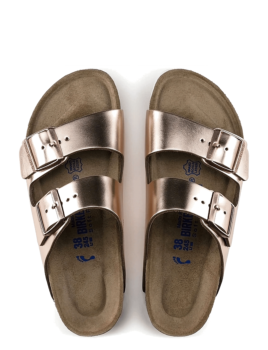 Birkenstock - Arizona Soft Footbed - madalad sandaalid - metallic copper - 1