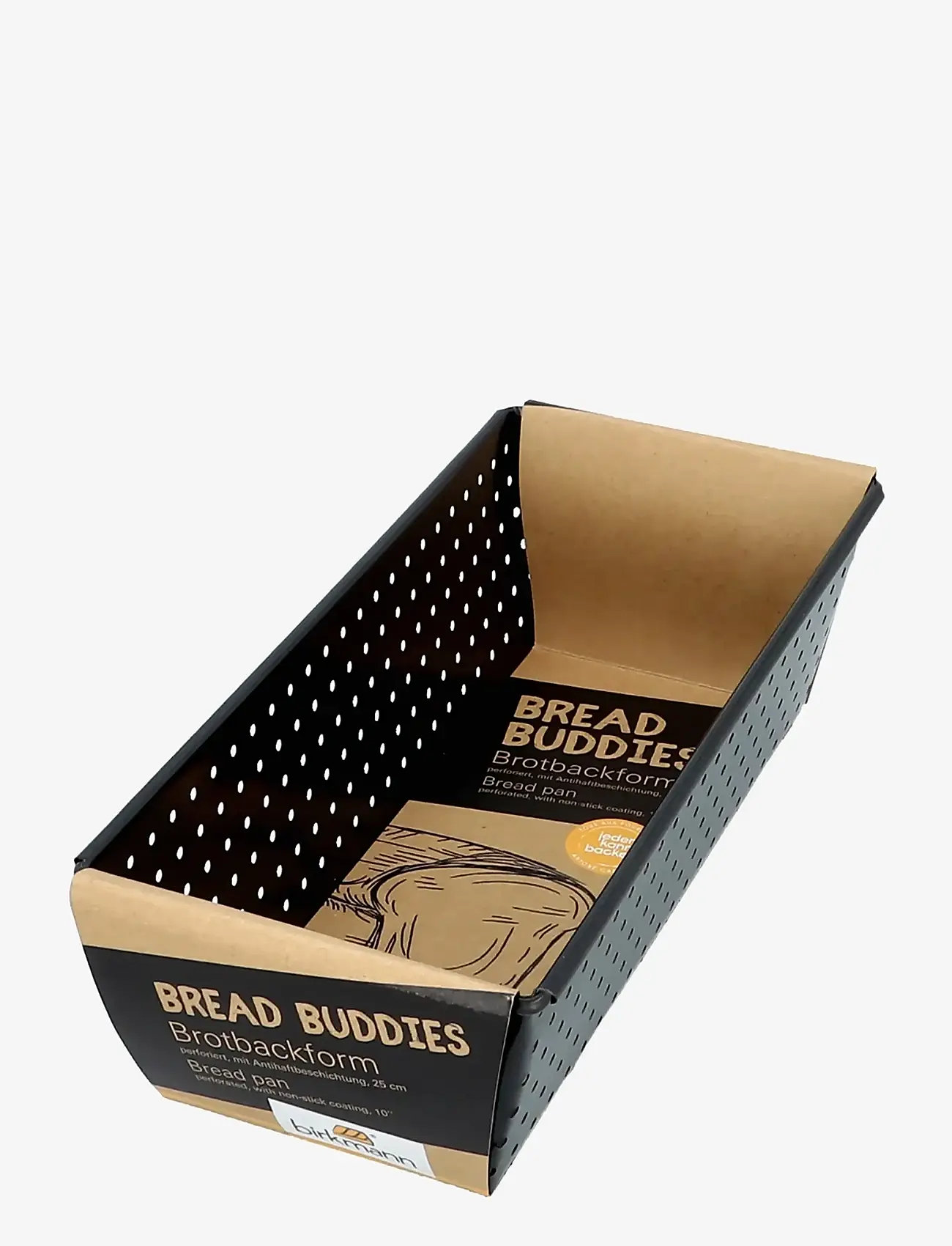 birkmann - Birkmann Perforated Bread Loaf Pan 25 cm - loaf tins - black - 0