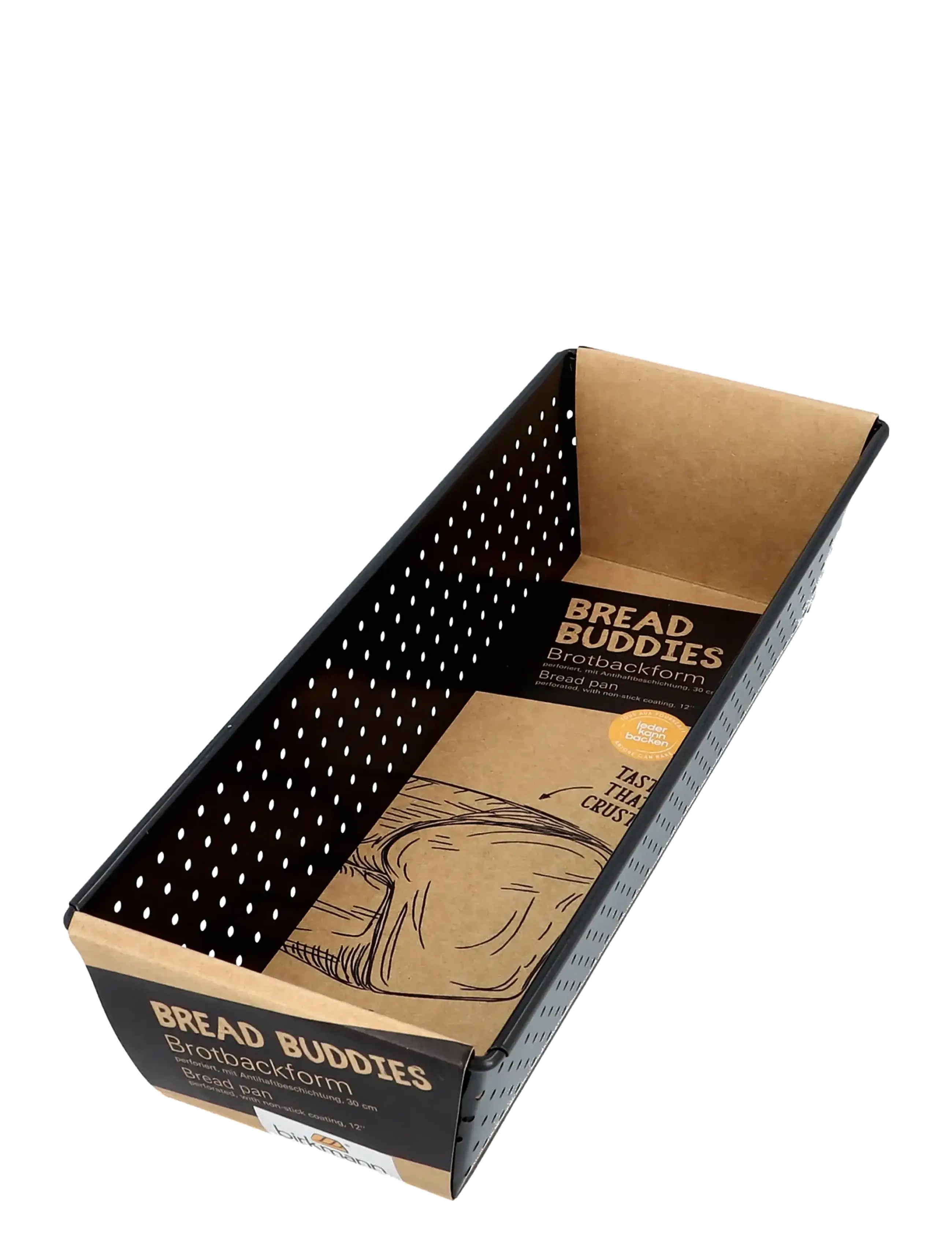 birkmann Perforated Bread Loaf Pan 30 Cm, 31X 11.5X 7.5, Baking Tins, Schwarz - Homeware