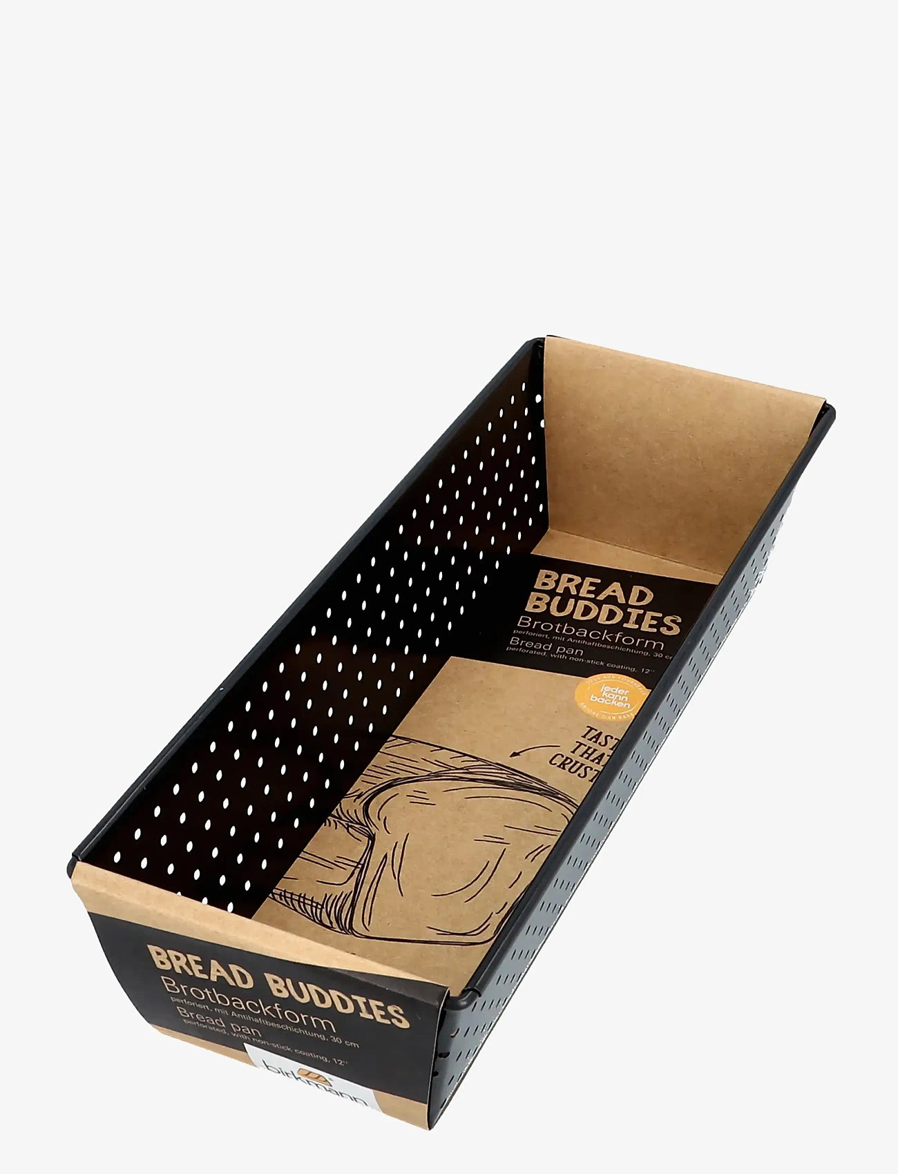 birkmann - Birkmann Perforated Bread Loaf Pan 30 cm - loaf tins - black - 0