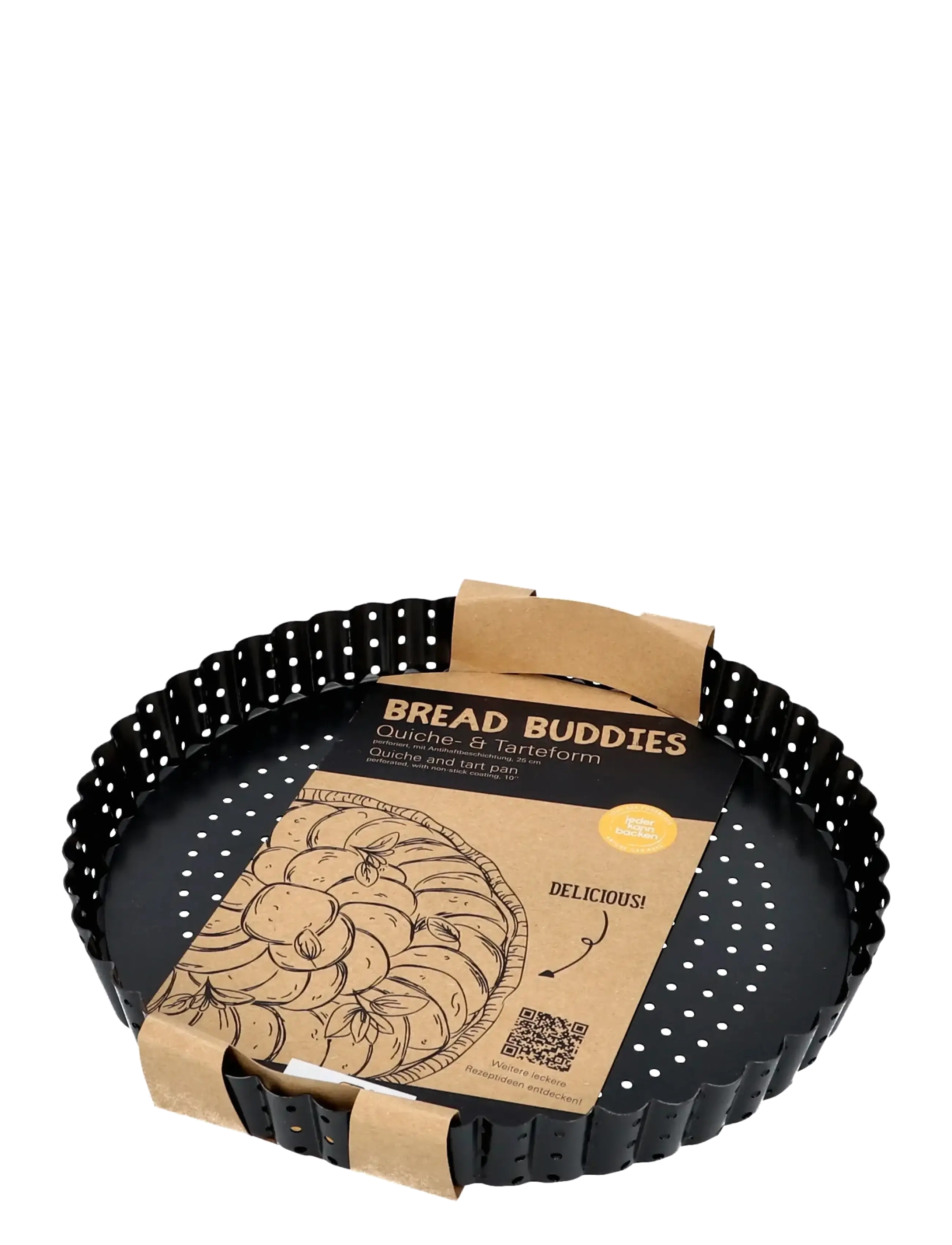 birkmann Perforated Pie Pan 25 Cm, 25X 3, Baking Tins, Schwarz - Dishes, Homeware