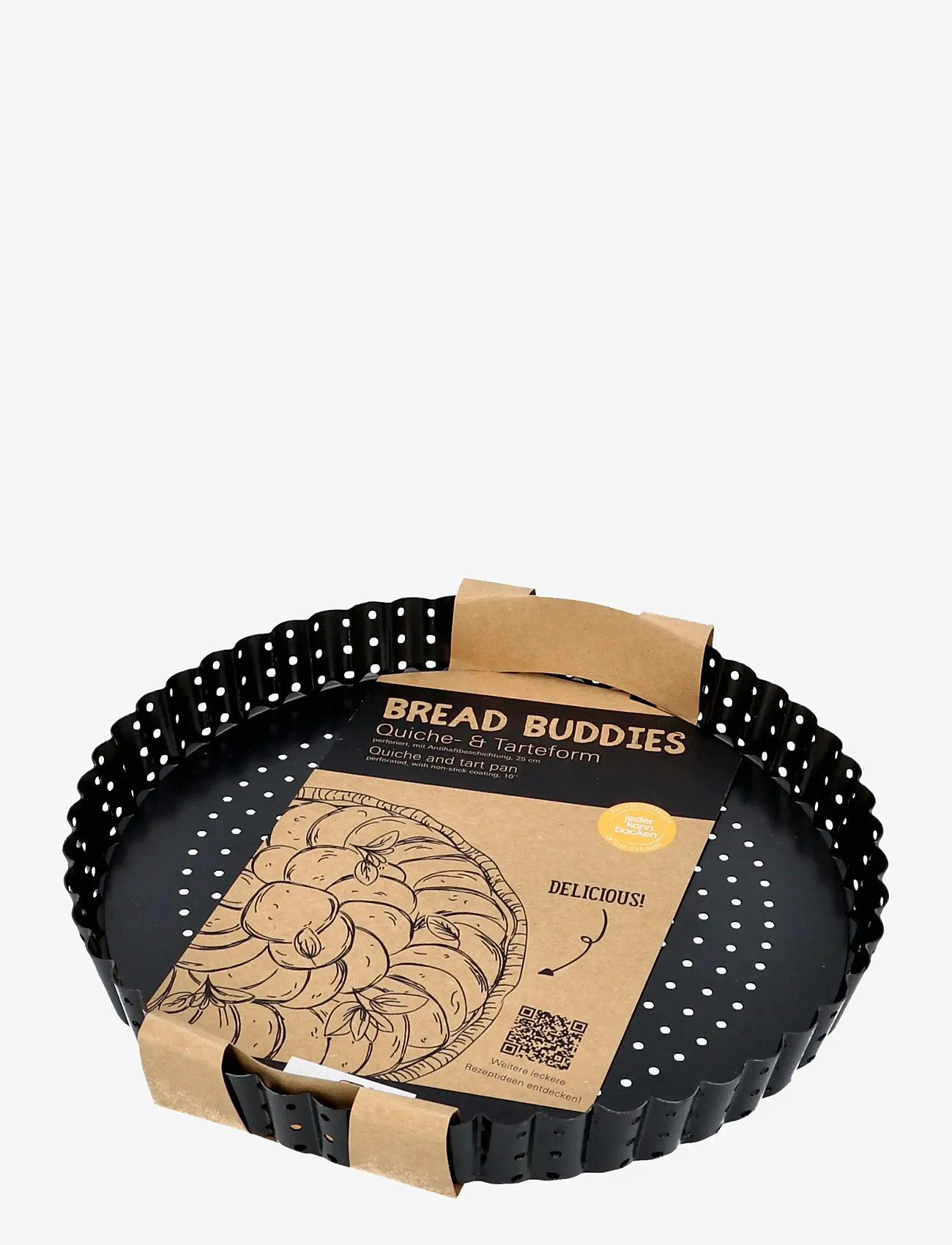 birkmann - Birkmann Perforated Pie Pan 25 cm - tærteforme - black - 0