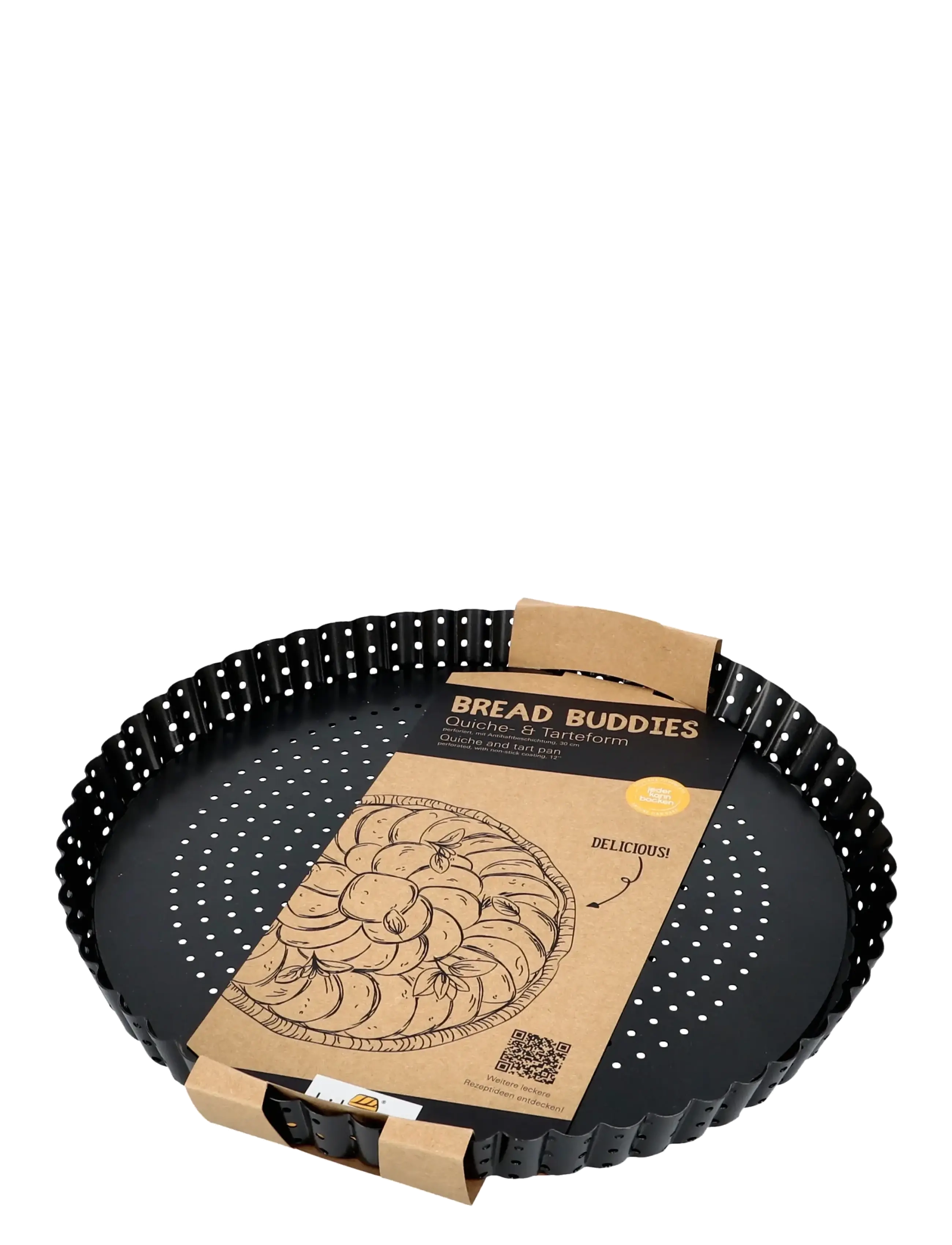birkmann Perforated Pie Pan 30 Cm, 30X 3, Baking Tins, Schwarz - Dishes, Homeware