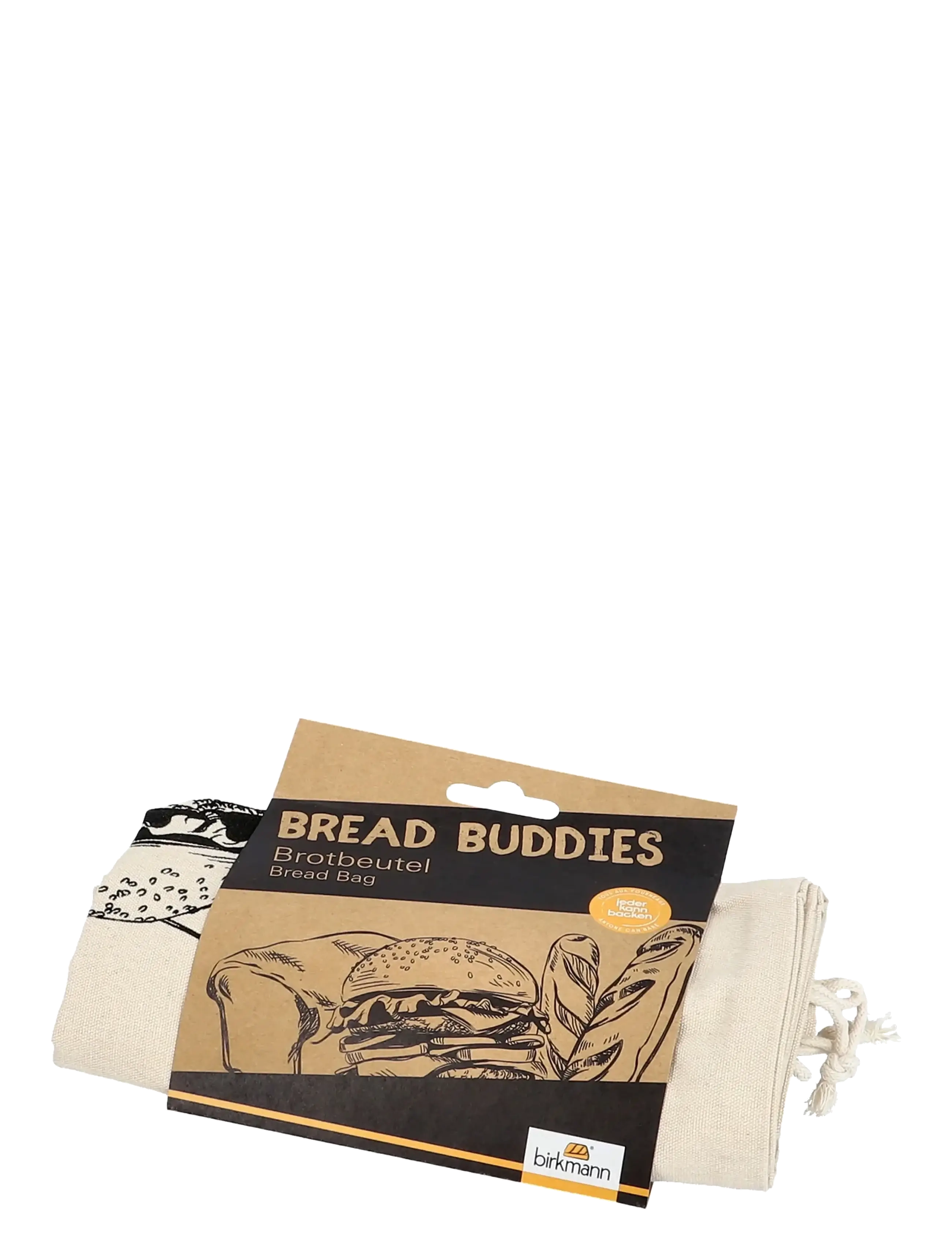 birkmann - Birkmann Bread Bags Cotton 38 x 45 cm - mad opbevaring - beige - 1