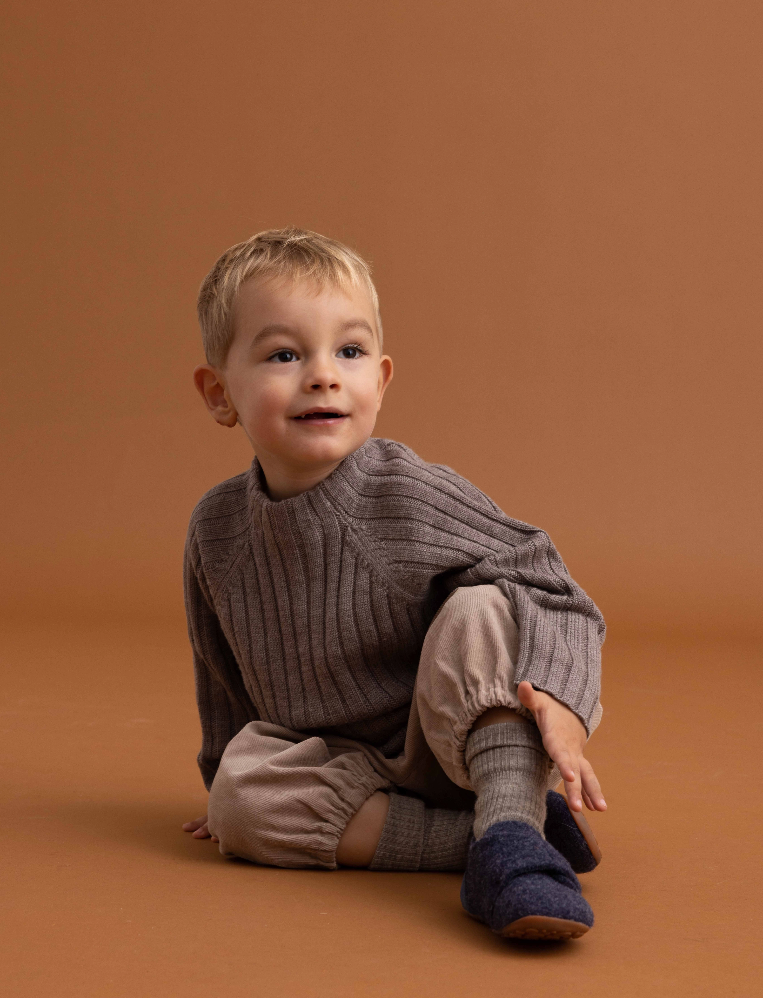 Bisgaard Bisgaard Baby Wool, 19/12 cm, Navy, Sko > Tøfler Og Indendørssko, Børn