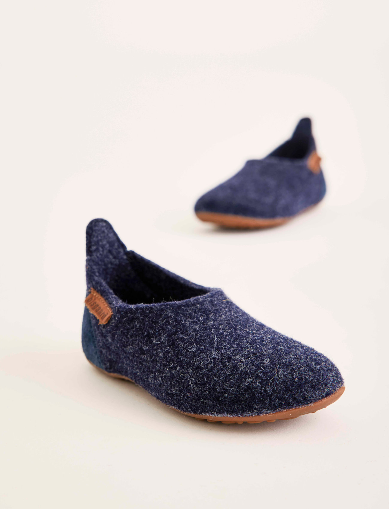 Bisgaard - bisgaard basic wool - slippers - 20 blue - 0