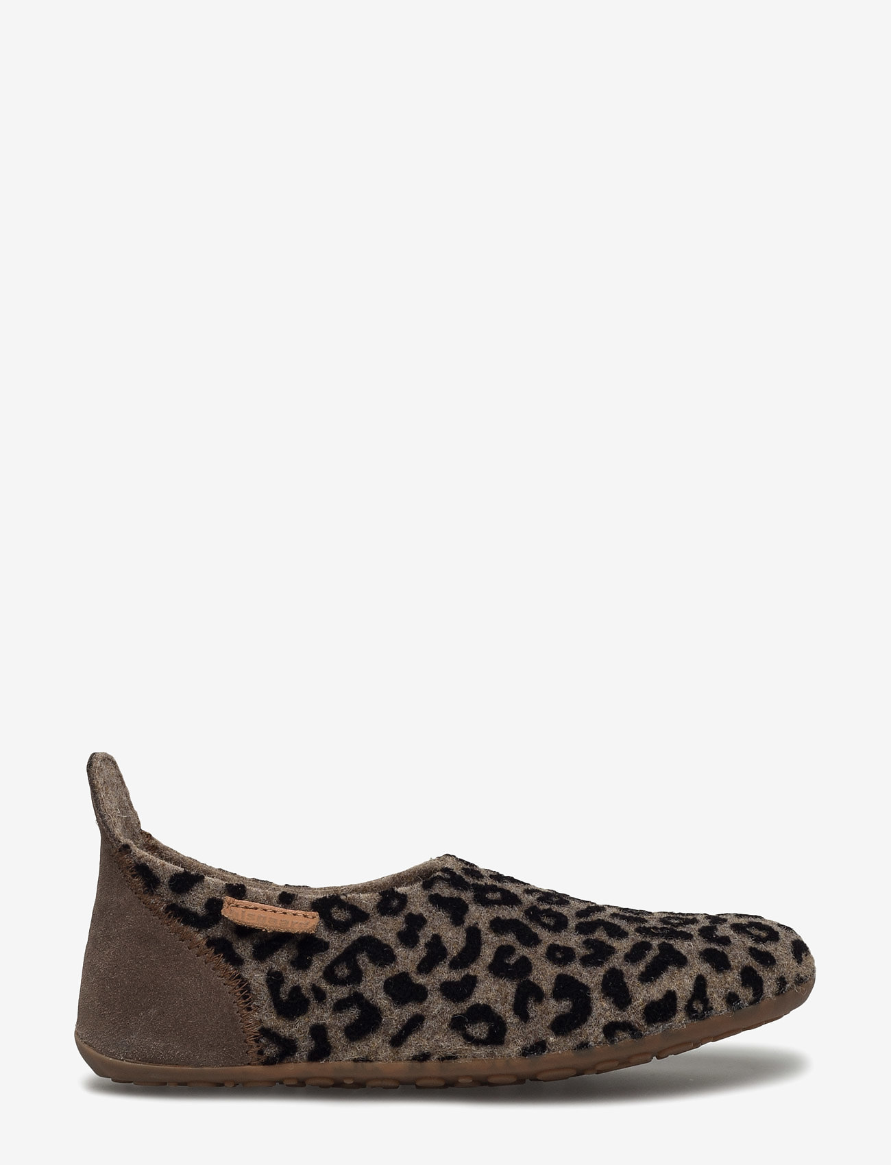 Bisgaard - bisgaard basic wool - slippers - brown-leopard - 1