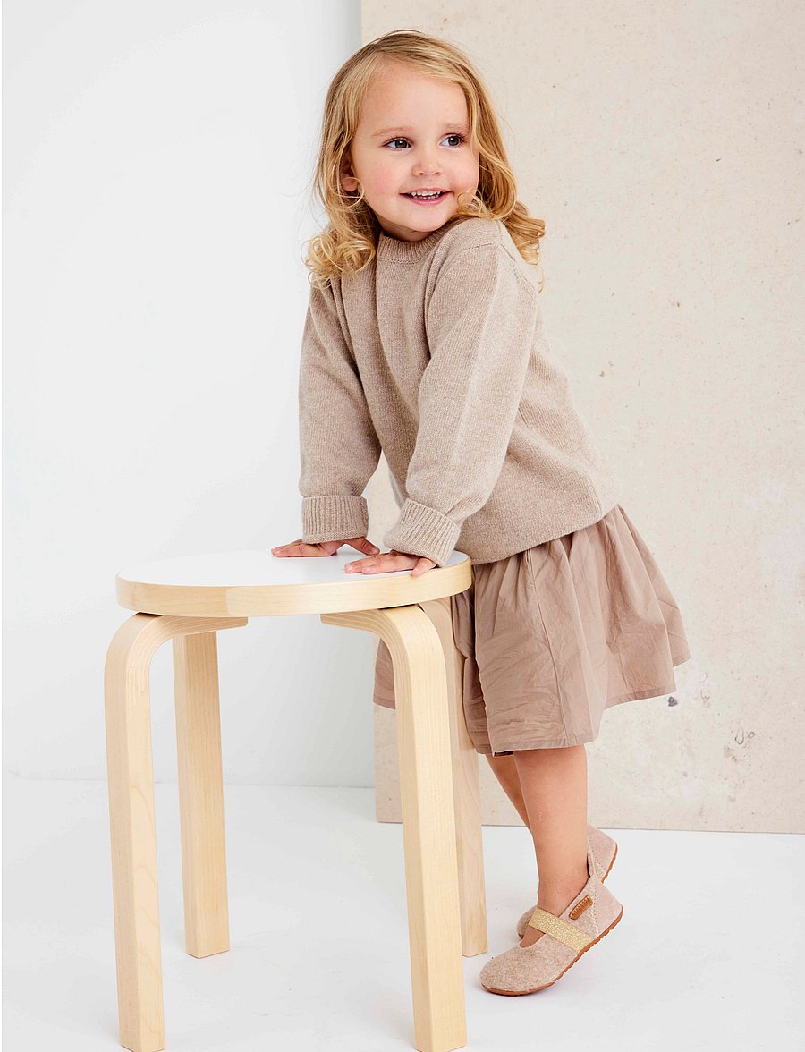 Bisgaard - bisgaard ballet wool - ballerinaskor & slip-ons - nougat - 0