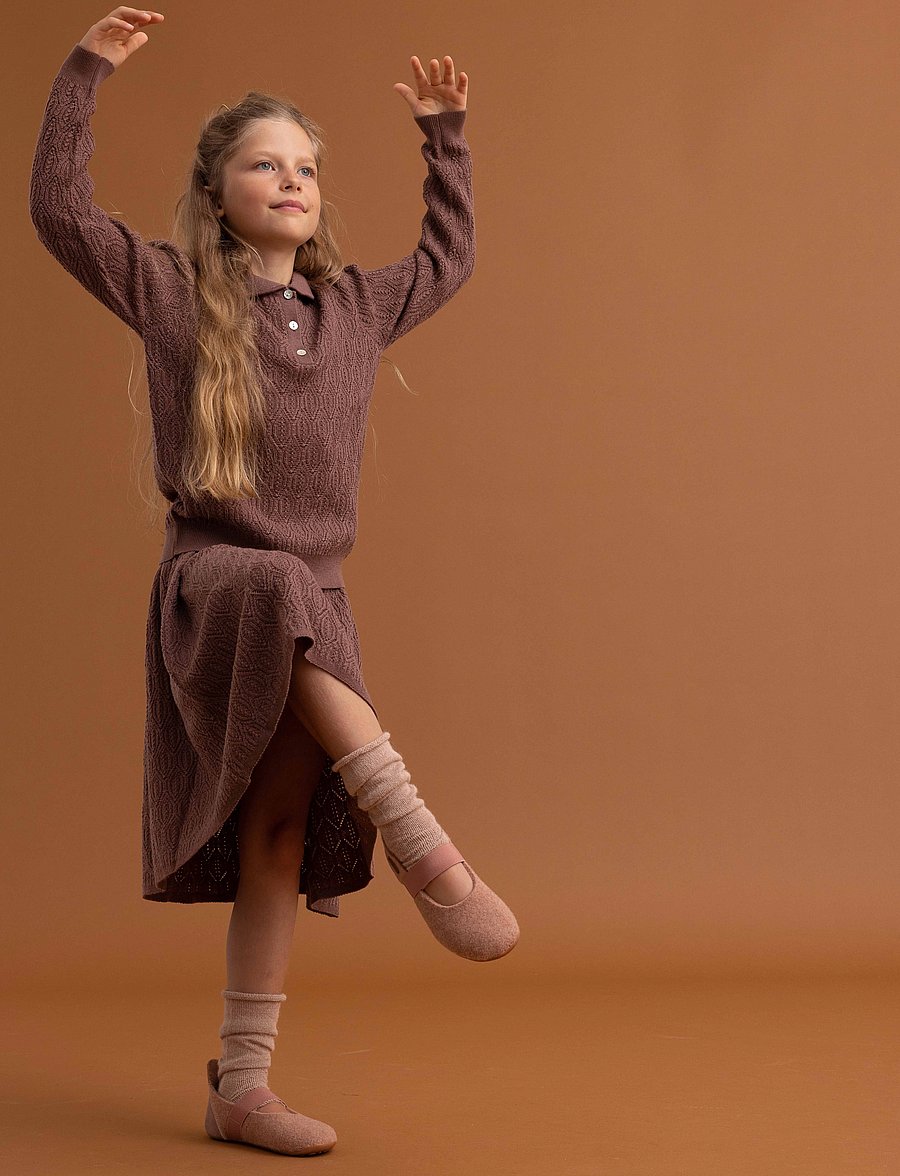 Bisgaard - bisgaard ballet wool - ballerinaskor & slip-ons - rose - 0