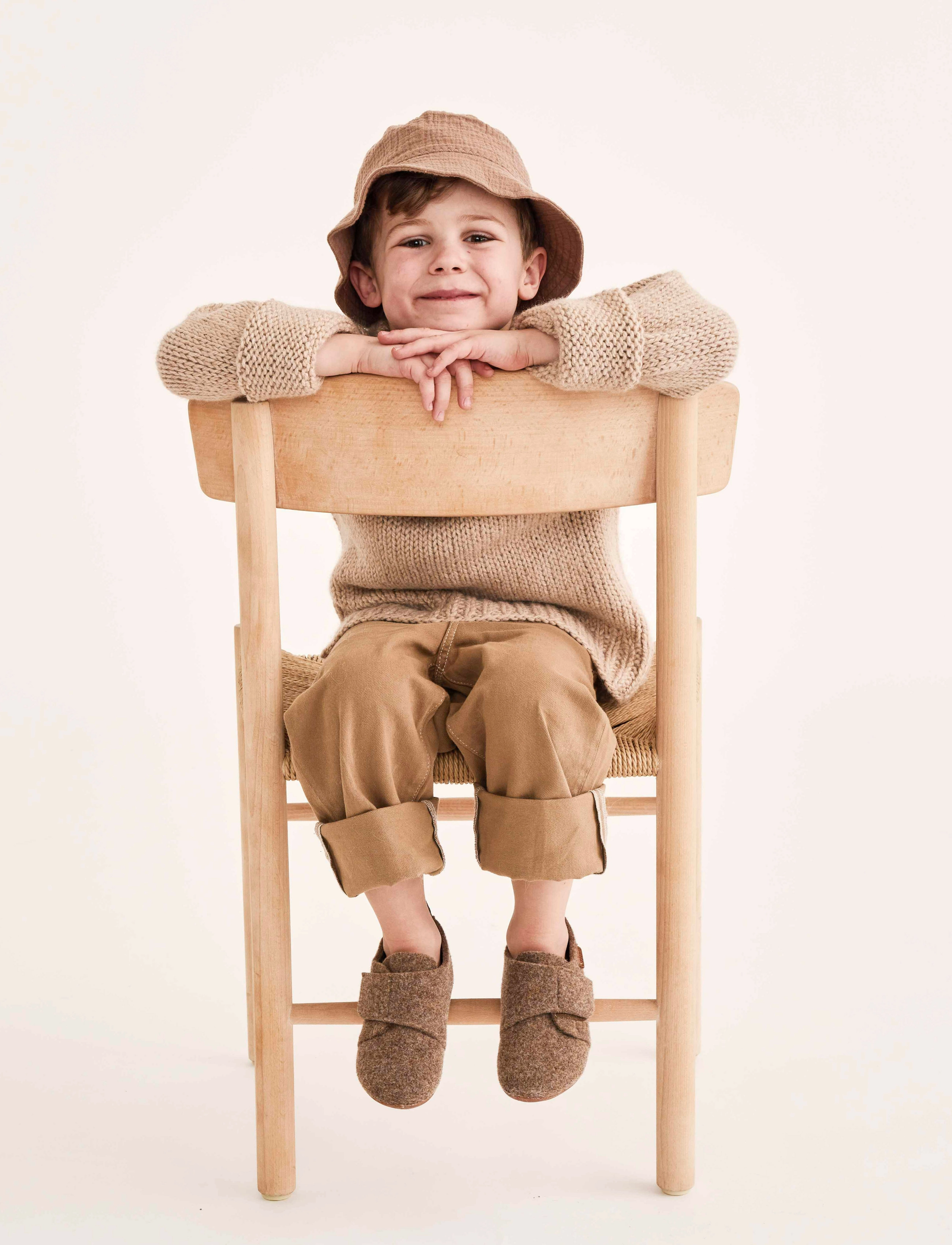 Bisgaard Casual Wool, 34/22.2 cm, Schuhe, Grau - Slippers & Indoor Kinder