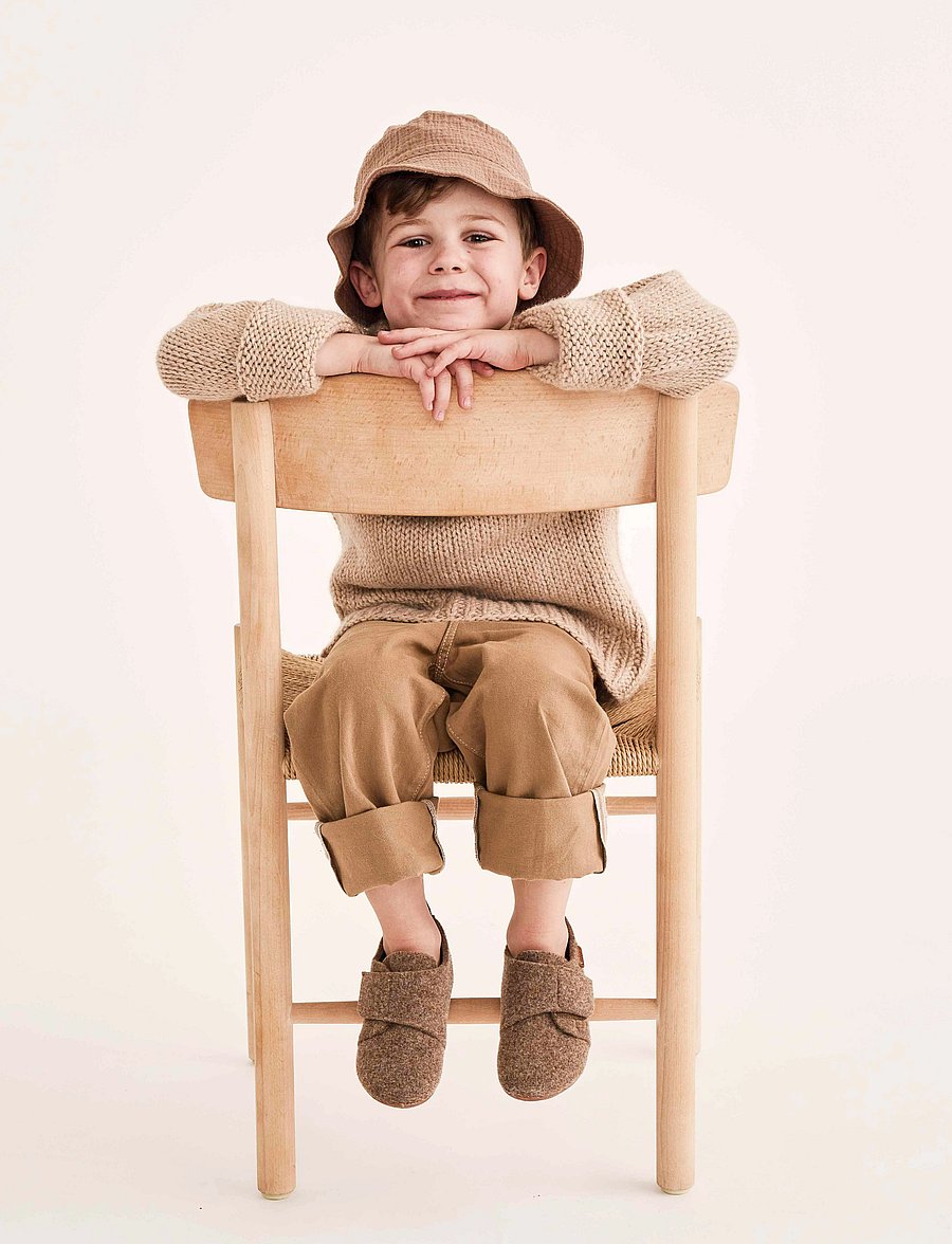 Bisgaard - bisgaard casual wool - hausschuhe - camel - 0
