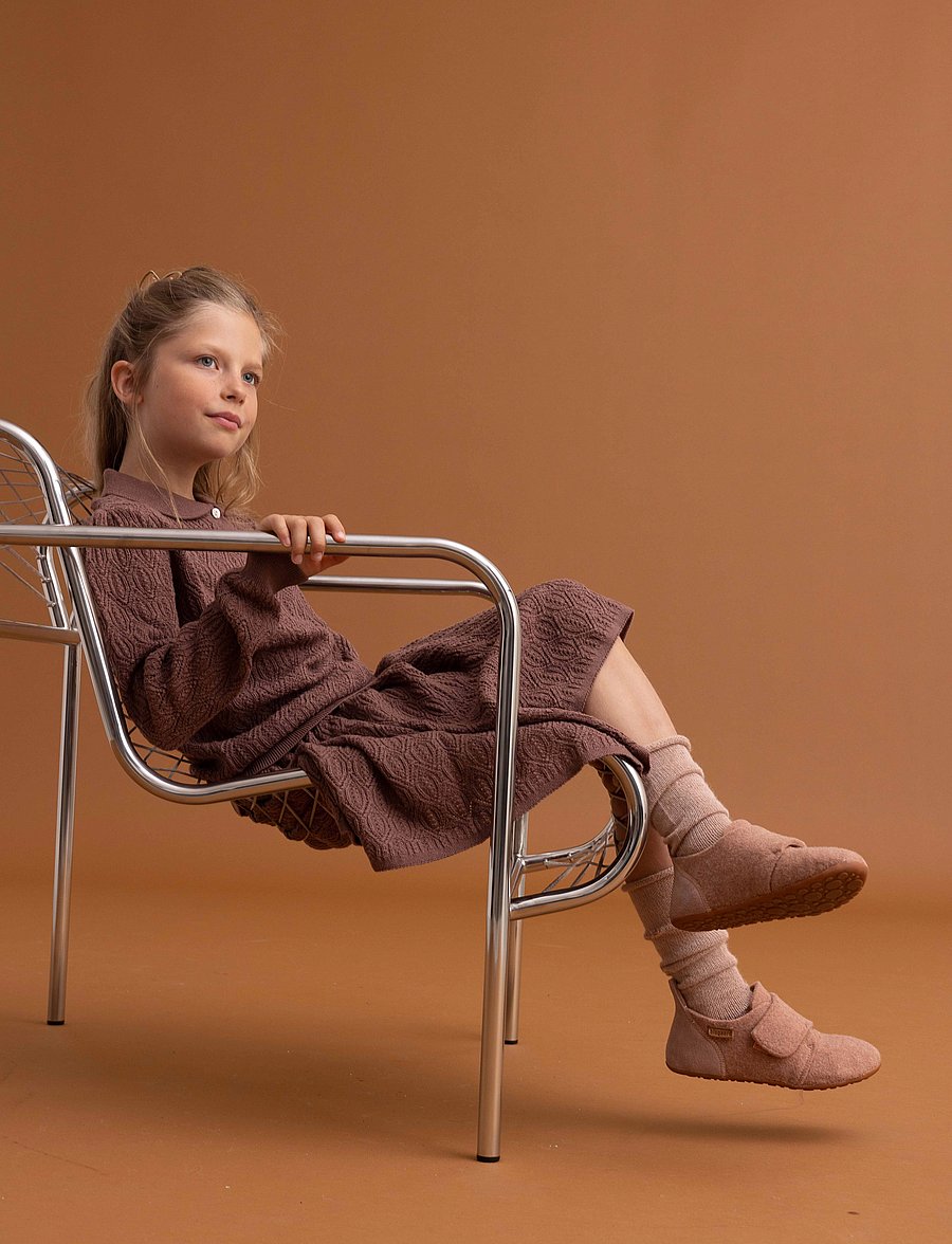 Bisgaard - bisgaard casual wool - hausschuhe - rose - 0