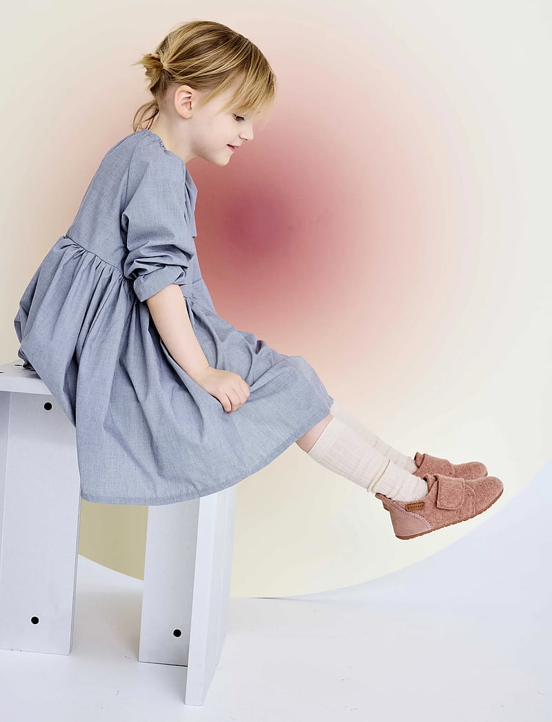 Bisgaard - bisgaard casual wool - hjemmesko - rose - 0