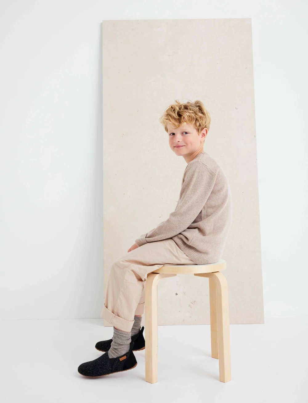 Bisgaard - bisgaard sailor wool - hausschuhe - antrachite - 0