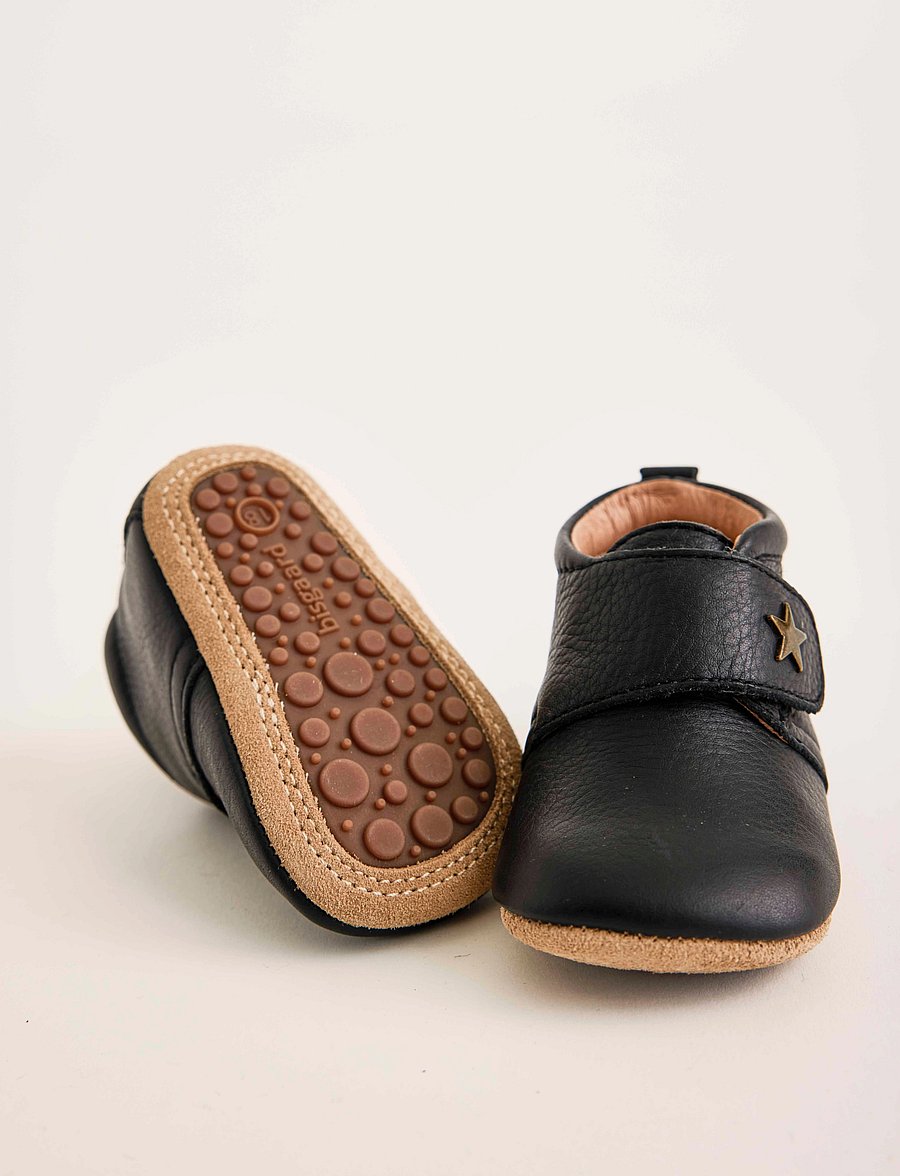 Bisgaard - bisgaard baby star - lära-gå-skor - black - 0