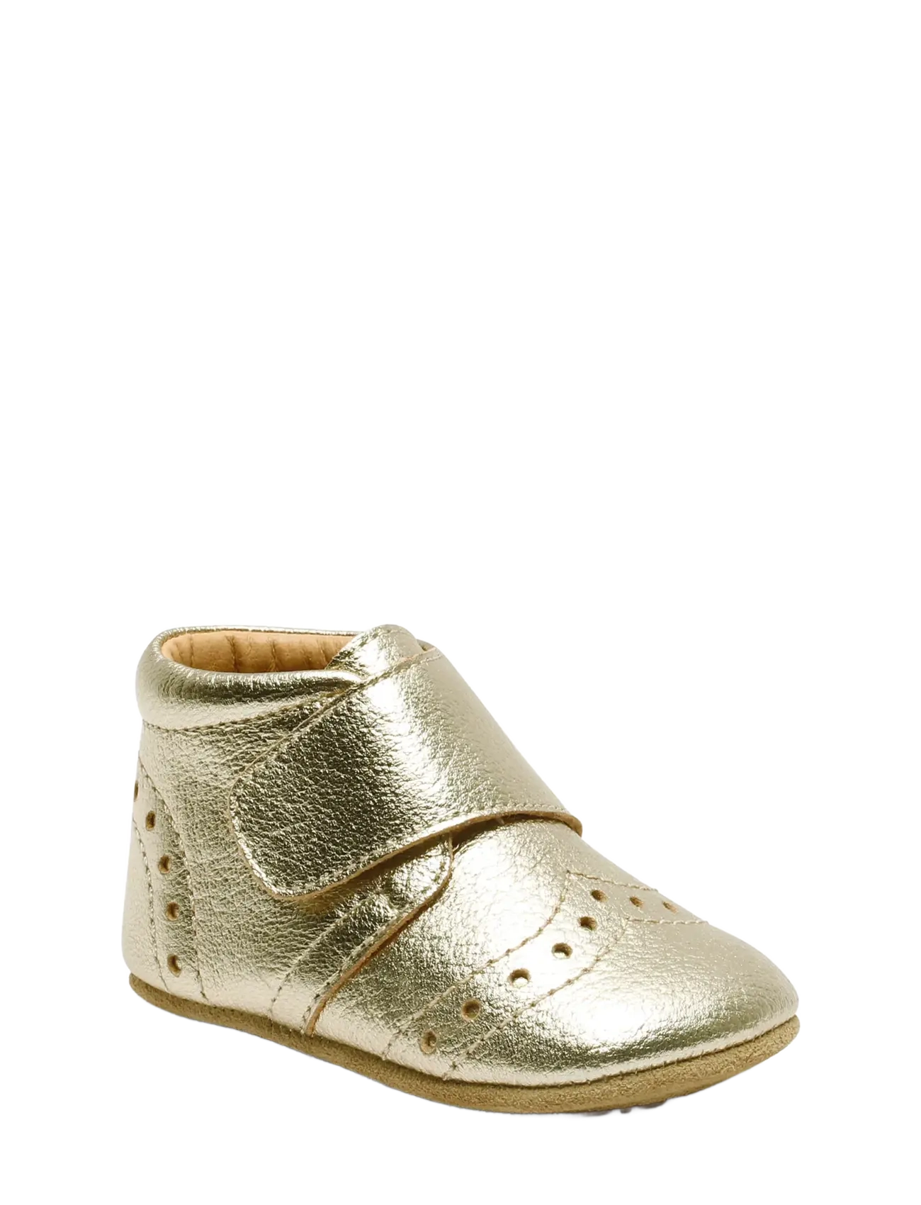 Bisgaard Petit, Børn, Brogue Babystøvletter, Guld, Str: 25/16CM