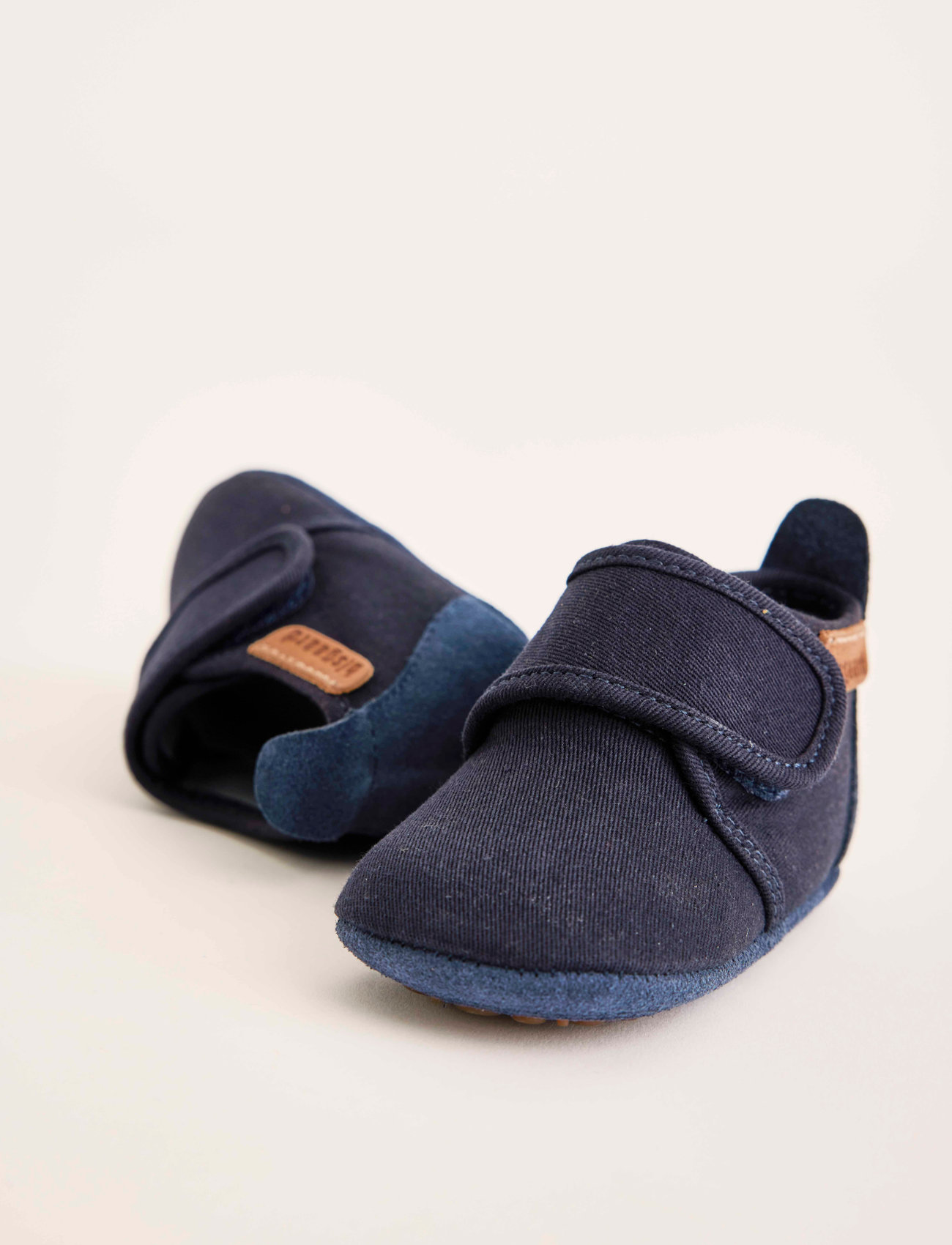 Bisgaard - bisgaard baby cotton - slippers - navy - 0