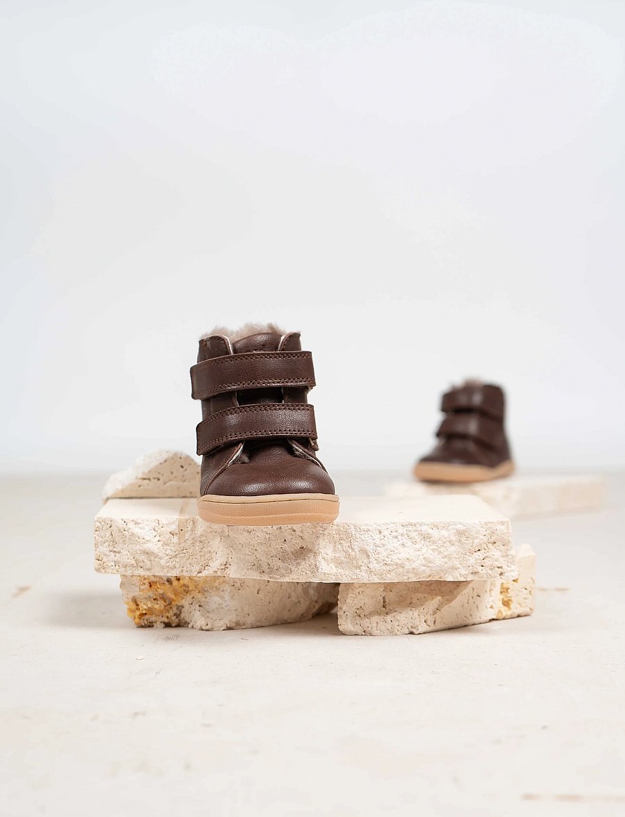 Bisgaard - bisgaard barefoot helmut lamb - vinterstøvler - dark brown - 0