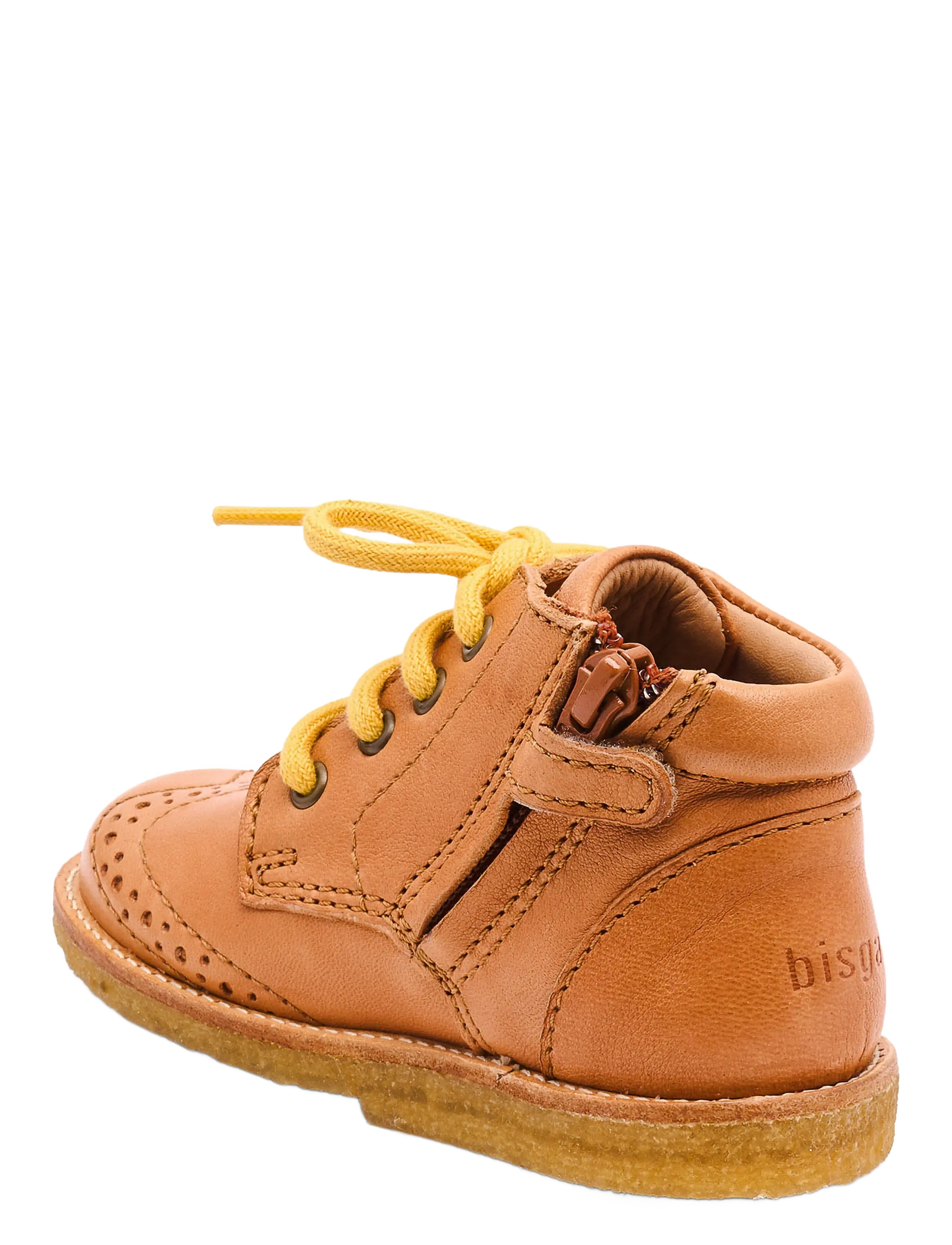 Bisgaard - bisgaard tine - baby booties - cognac - 1