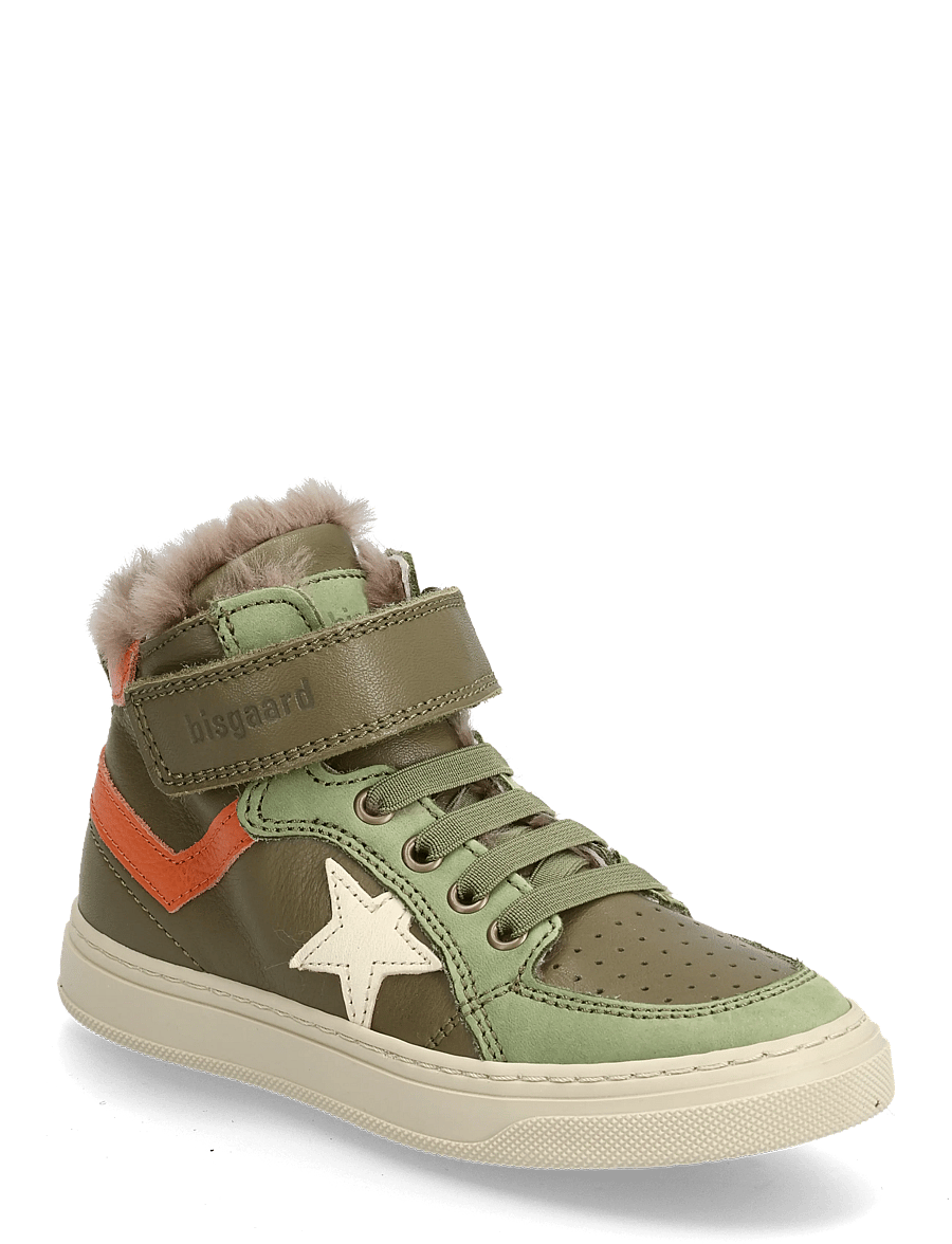 Bisgaard - bisgaard isak lamb - høje sneakers - khaki - 0