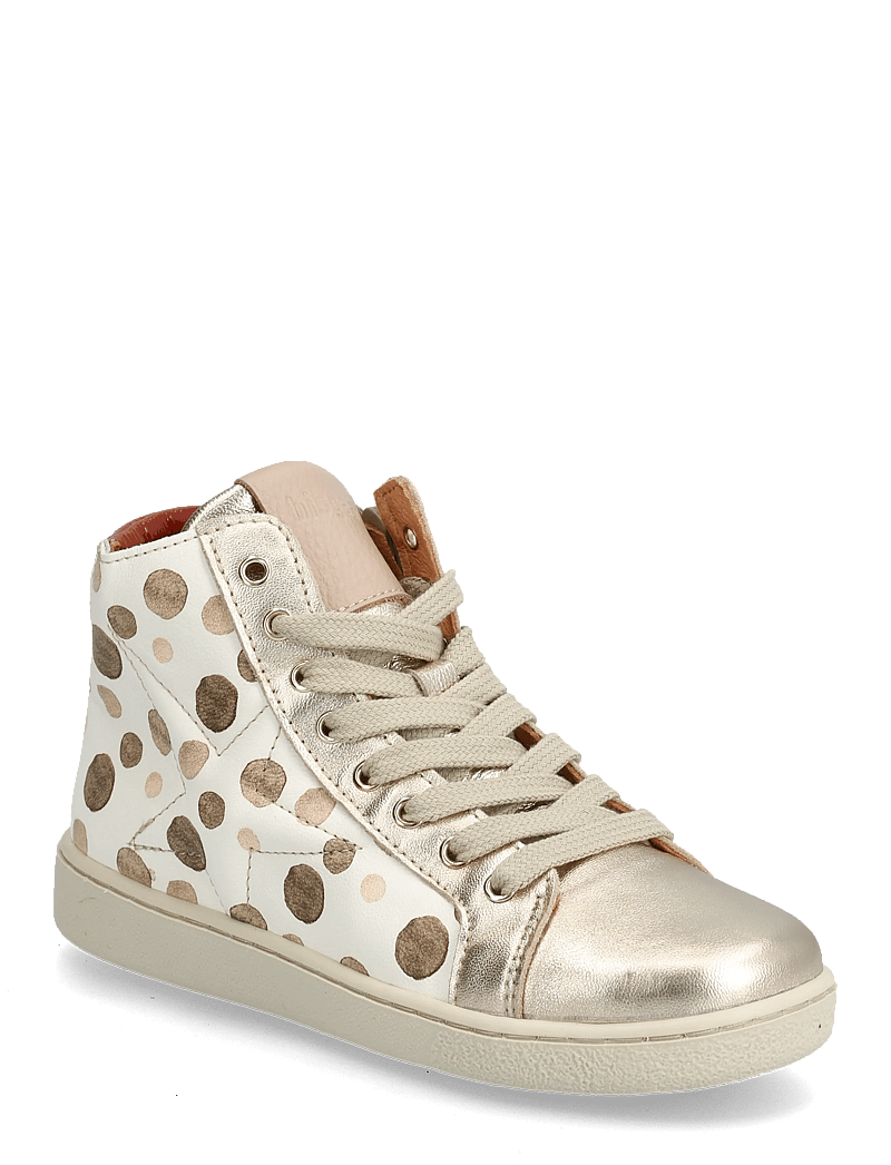 Bisgaard - bisgaard gaia l - høje sneakers - brown dots - 1