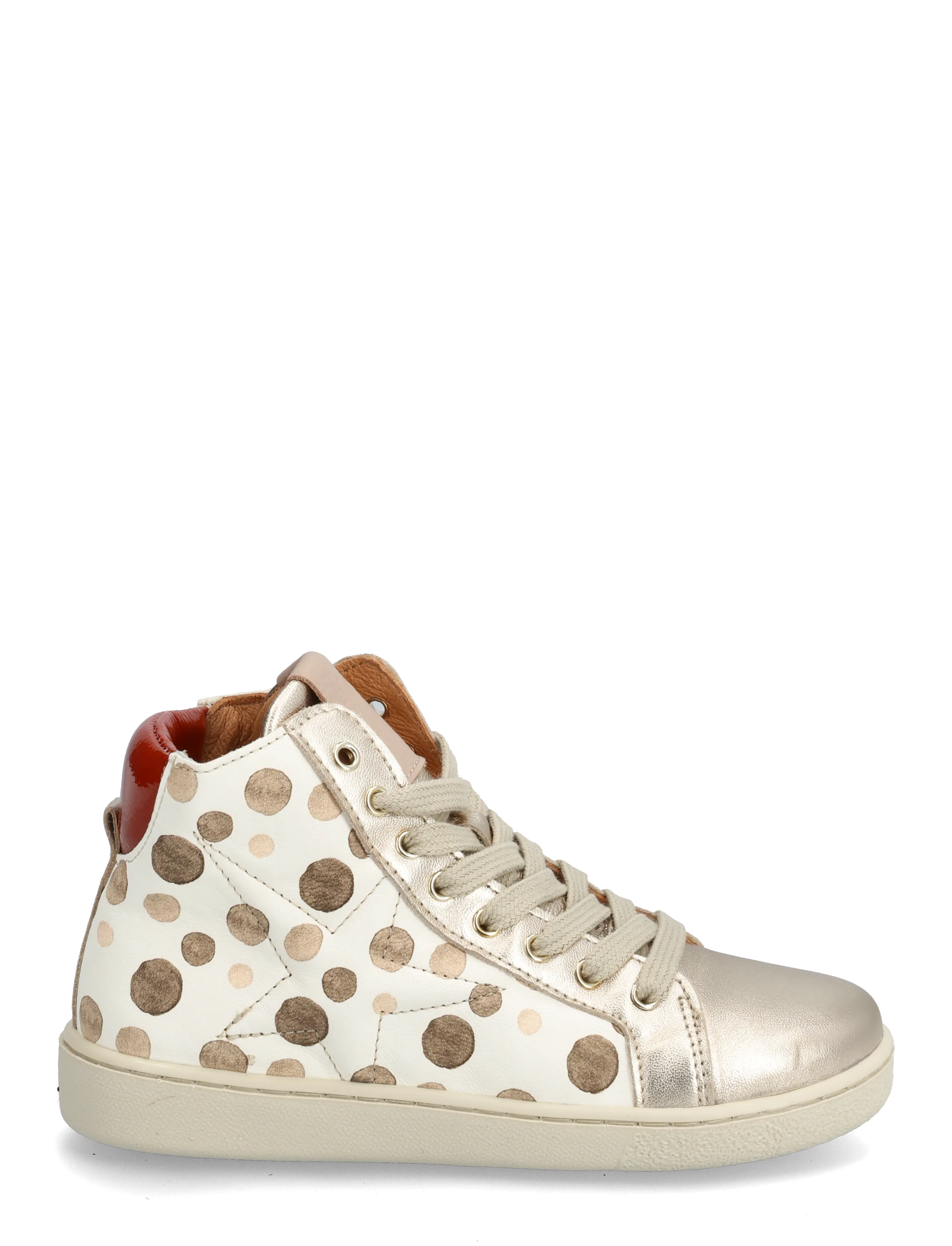Bisgaard - bisgaard gaia l - höga sneakers - brown dots - 2