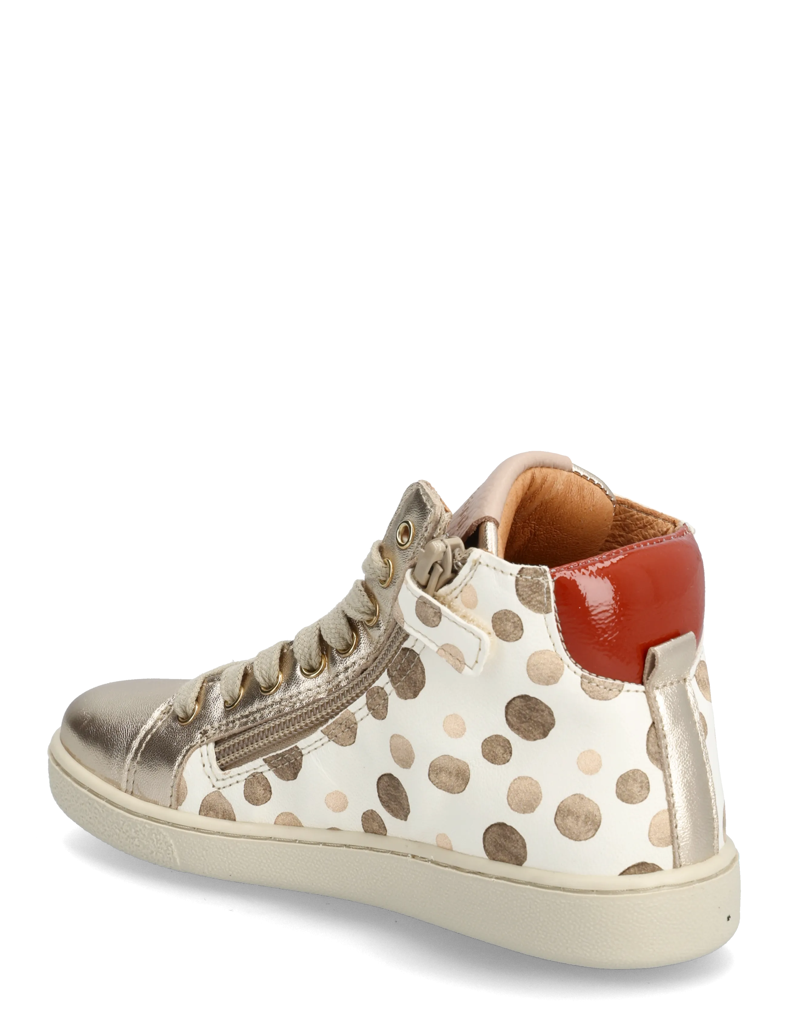 Bisgaard - bisgaard gaia l - höga sneakers - brown dots - 3