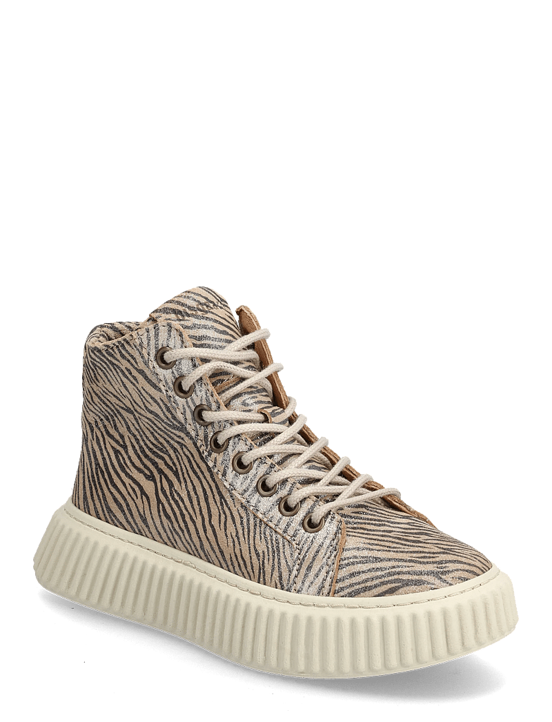 Bisgaard - bisgaard debbie l - höga sneakers - zebra glitter - 0