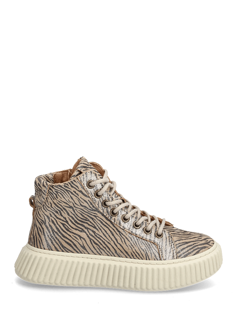 Bisgaard - bisgaard debbie l - höga sneakers - zebra glitter - 1