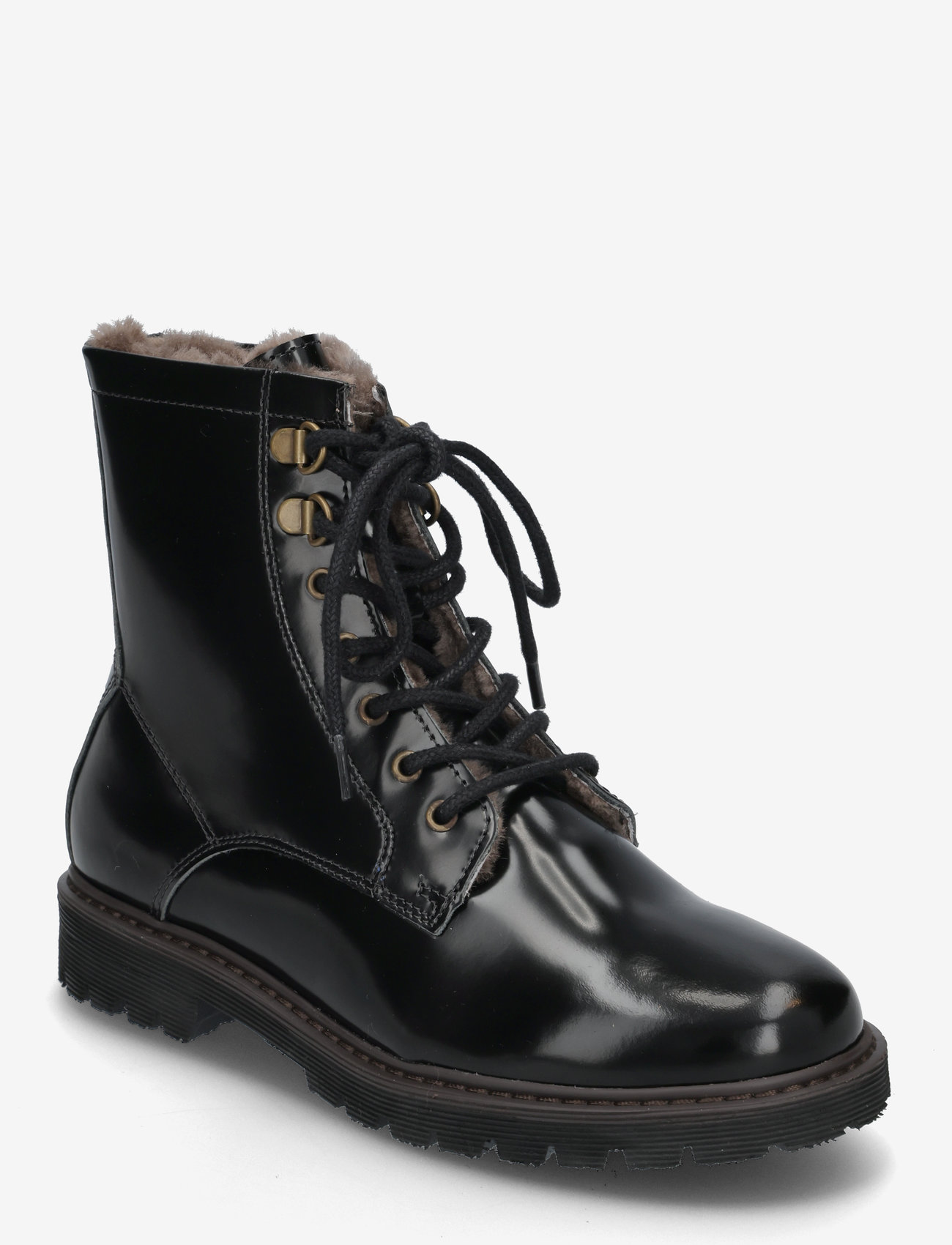 Bisgaard - bisgaard maia lamb - höstskor - black polido - 0