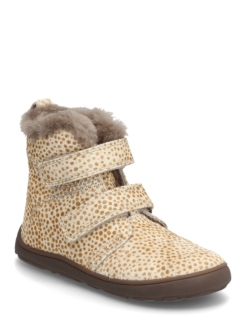 Bisgaard - bisgaard barefoot emil lamb - barfodssko - brown dots - 1