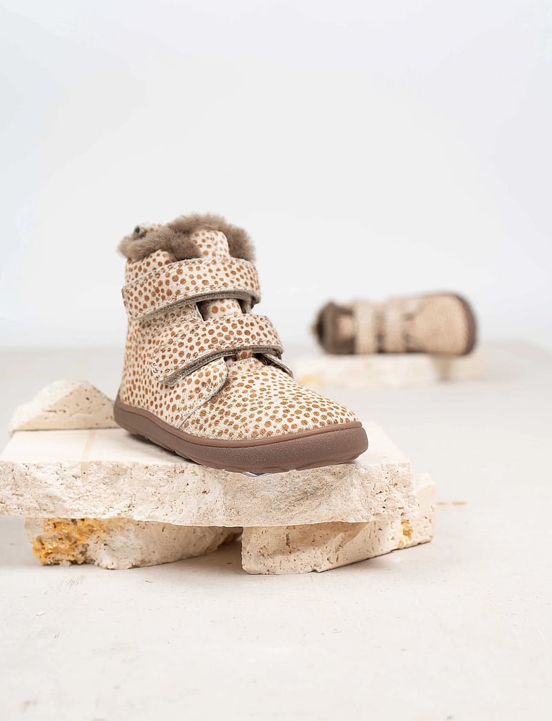 Bisgaard - bisgaard barefoot emil lamb - barfodssko - brown dots - 0