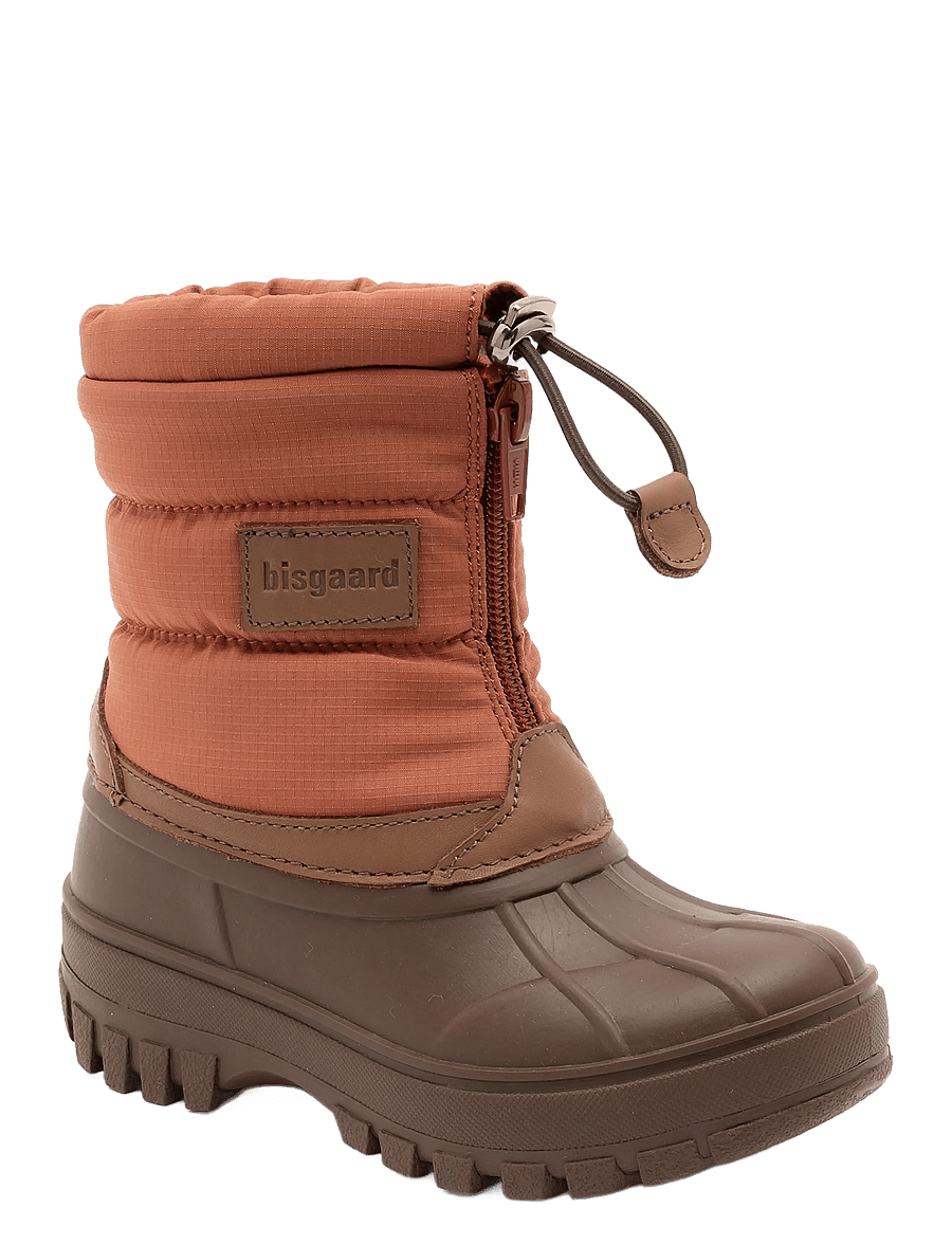 Bisgaard - bisgaard lux - gefütterte gummistiefel - brick - 0