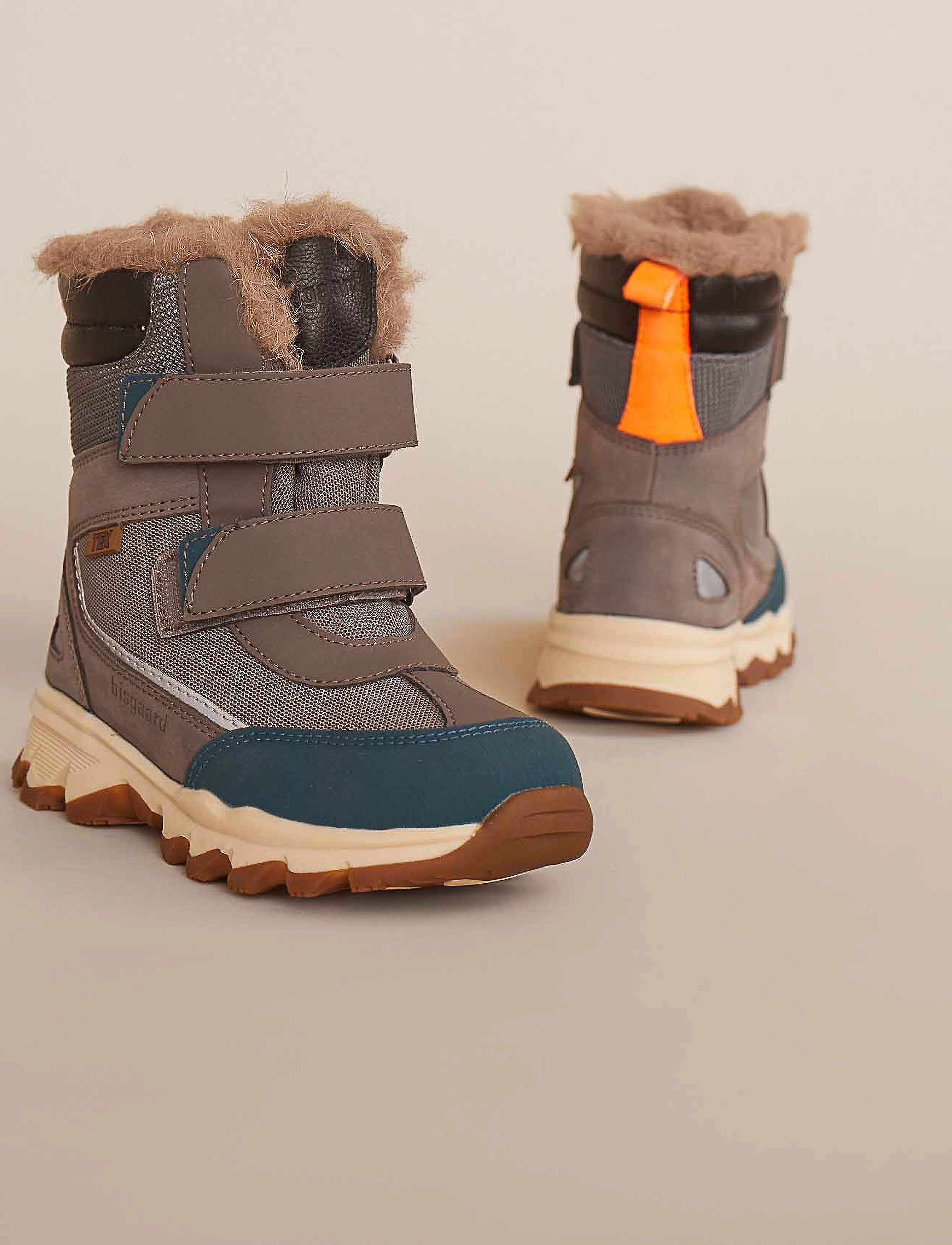 Bisgaard Eddie Tex, 29/18.4 cm, Winter Boots, Grau - Boots W. Velcro, Kinder