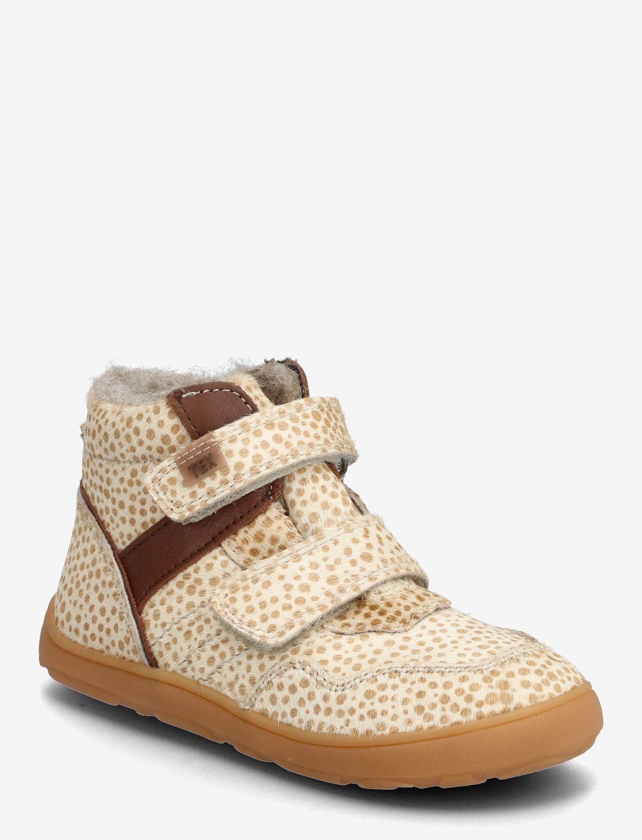 Bisgaard - bisgaard barefoot becky tex - efterårssko - brown dots - 0