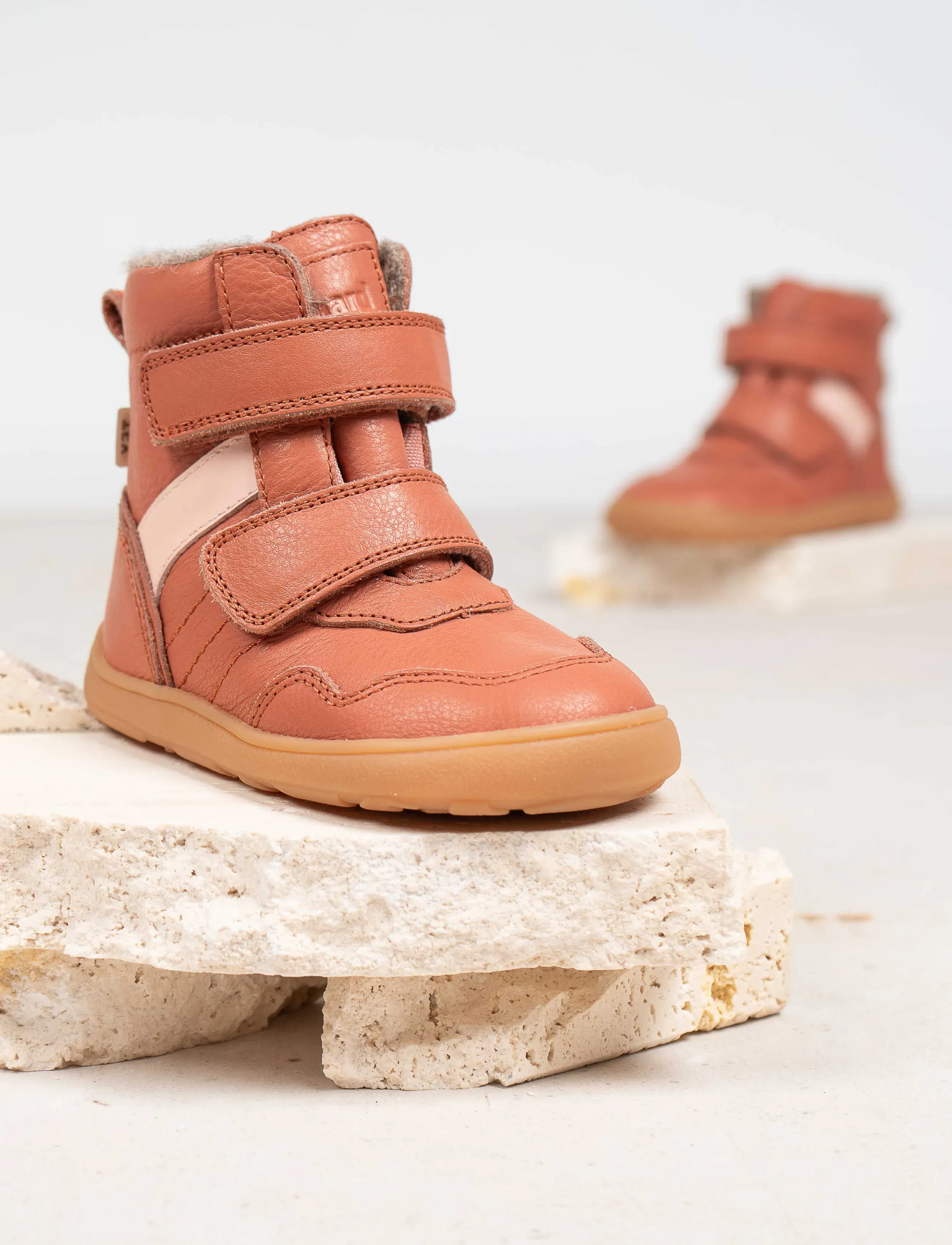 Bisgaard Barefoot Thorsten Tex, 25, Winter Boots, Rosa - Boots W. Velcro, Kinder