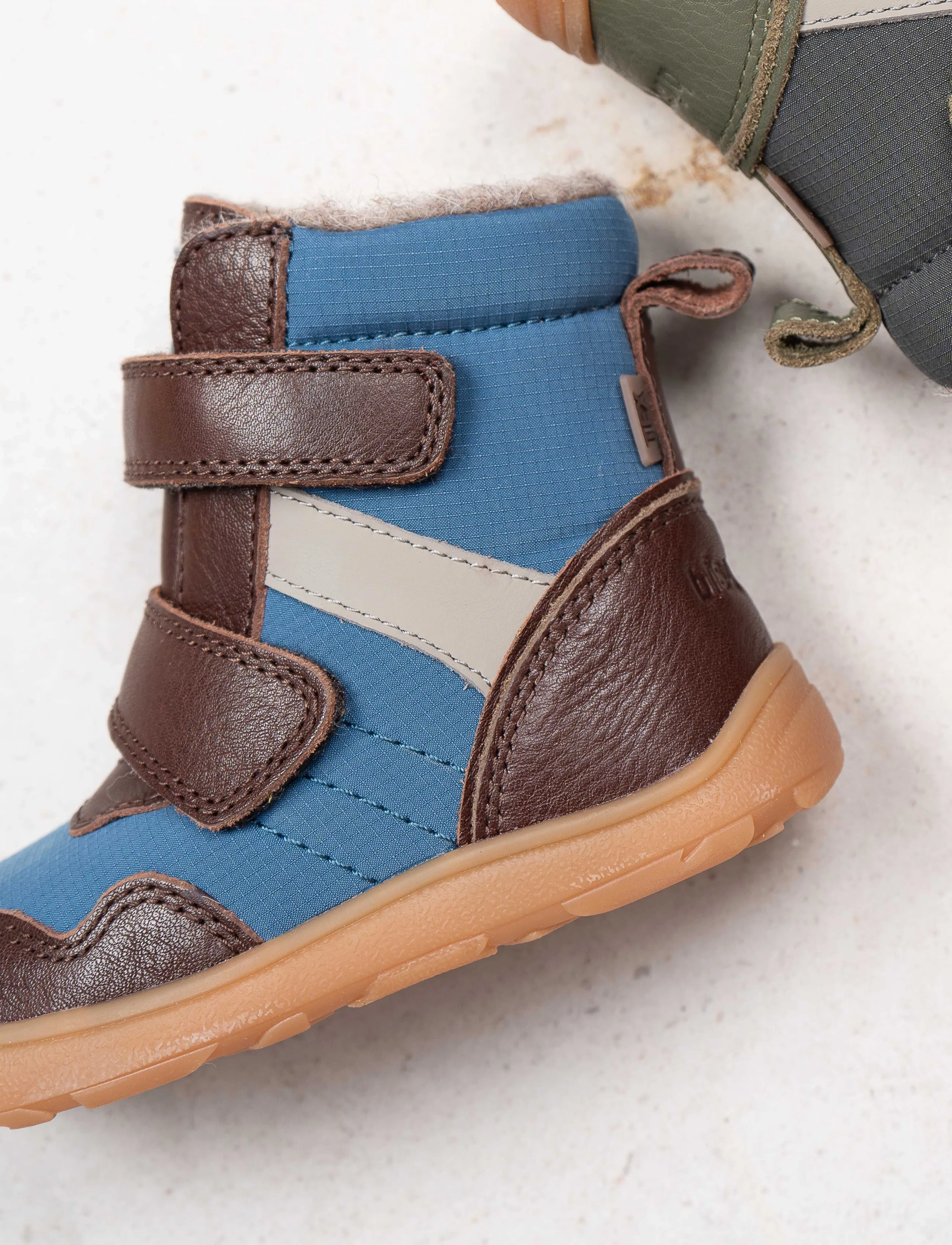 Bisgaard Barefoot Timo Tex, 30, Winter Boots, Braun - Boots W. Velcro, Kinder