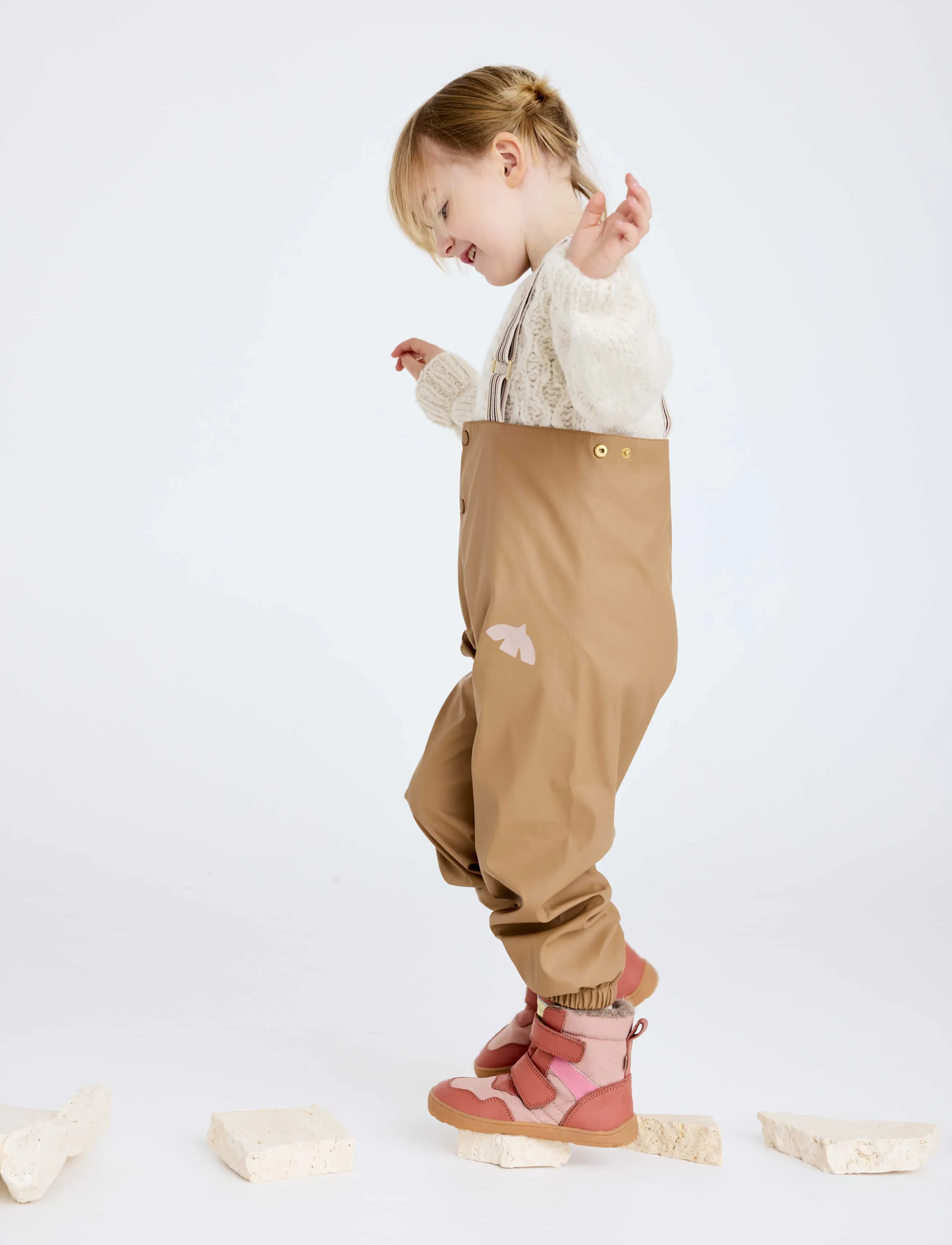 Bisgaard Barefoot Timo Tex, 27, Winter Boots, Rosa - Boots W. Velcro, Kinder