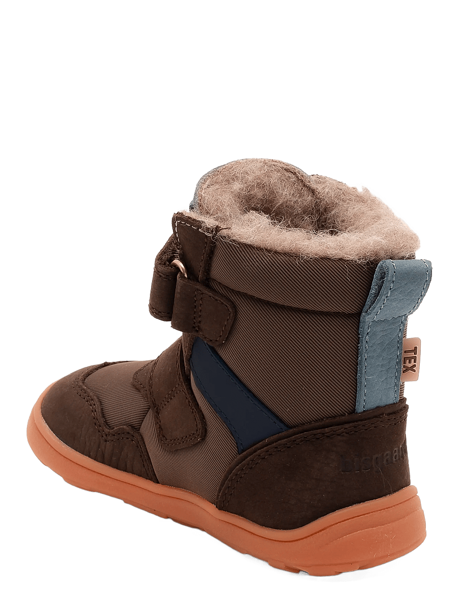Bisgaard - bisgaard barefoot timo tex - vinterstövlar - dark brown - 1