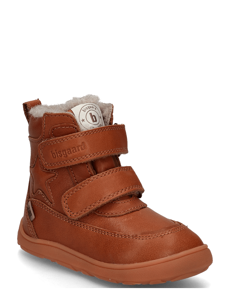 Bisgaard - bisgaard barefoot suz tex - vinterstøvler - cognac - 0