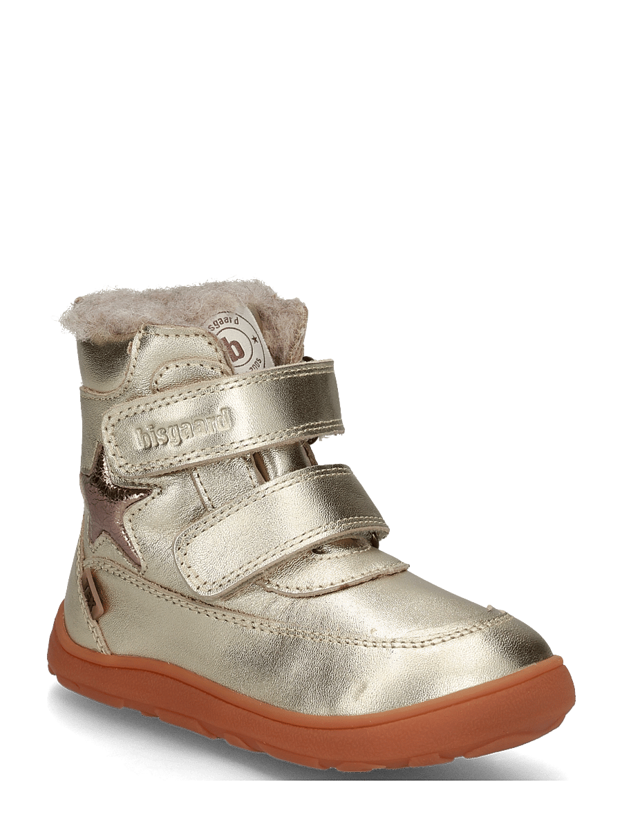 Bisgaard - bisgaard barefoot suz tex - vinterstøvler - gold - 0
