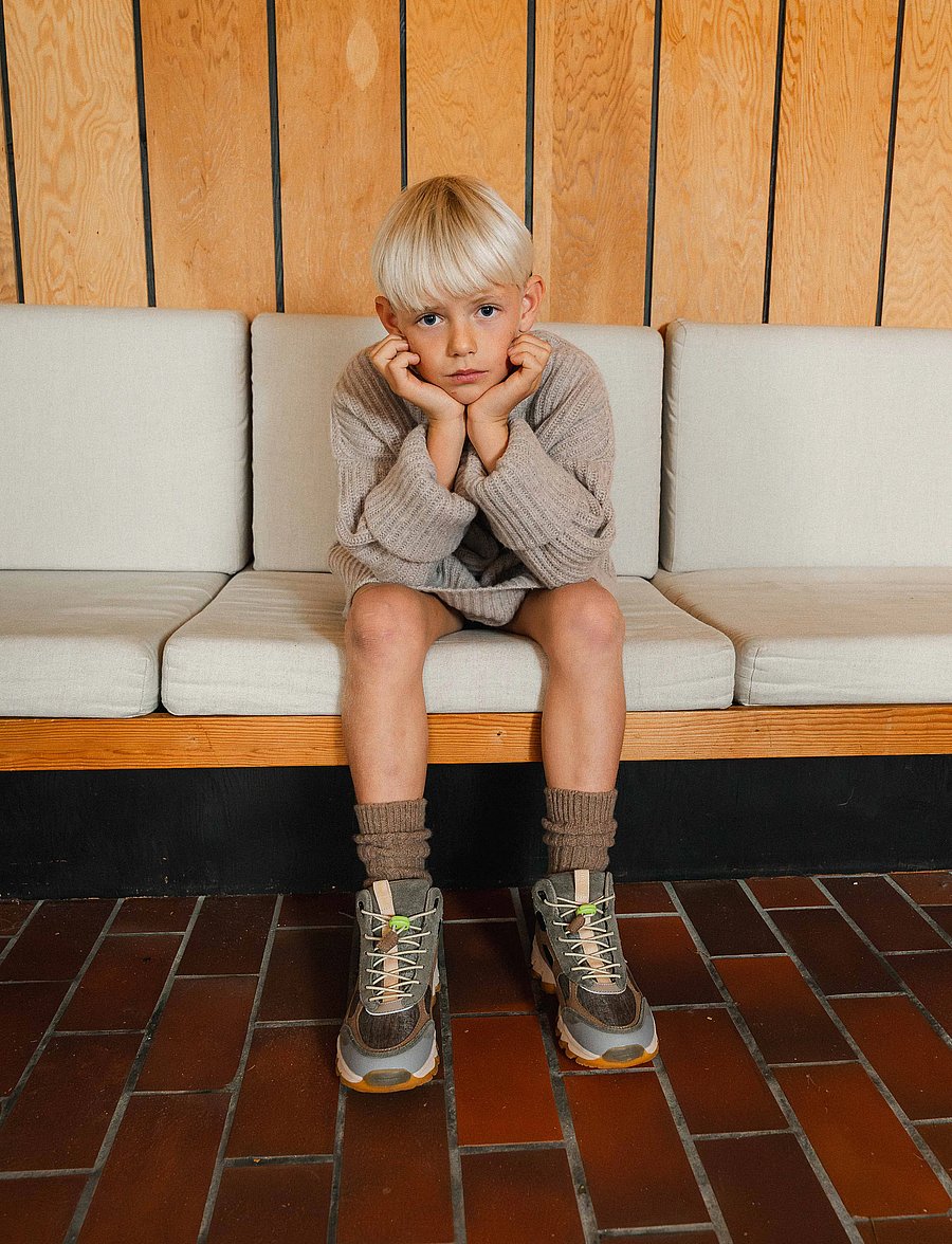 Bisgaard - bisgaard finn tex - höga sneakers - khaki - 0
