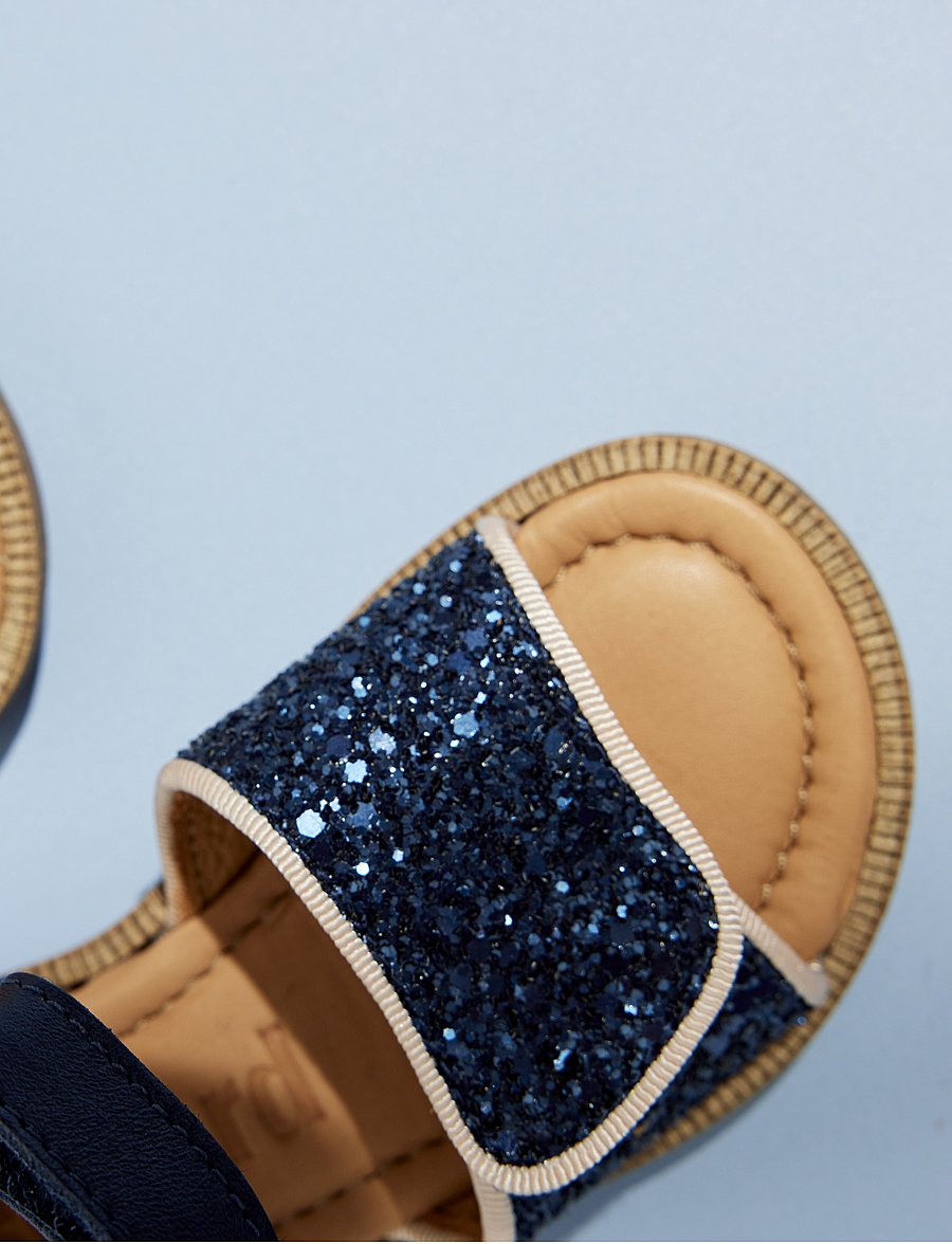 Bisgaard - bisgaard aida - sandaalid - navy glitter - 0