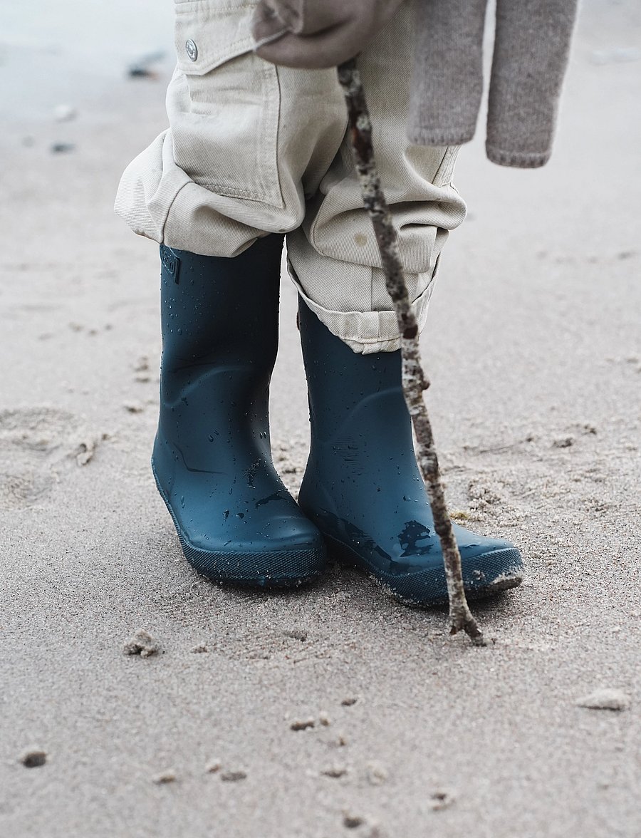 Bisgaard - bisgaard basic rubber - ungefütterte gummistiefel - 21 navy - 0