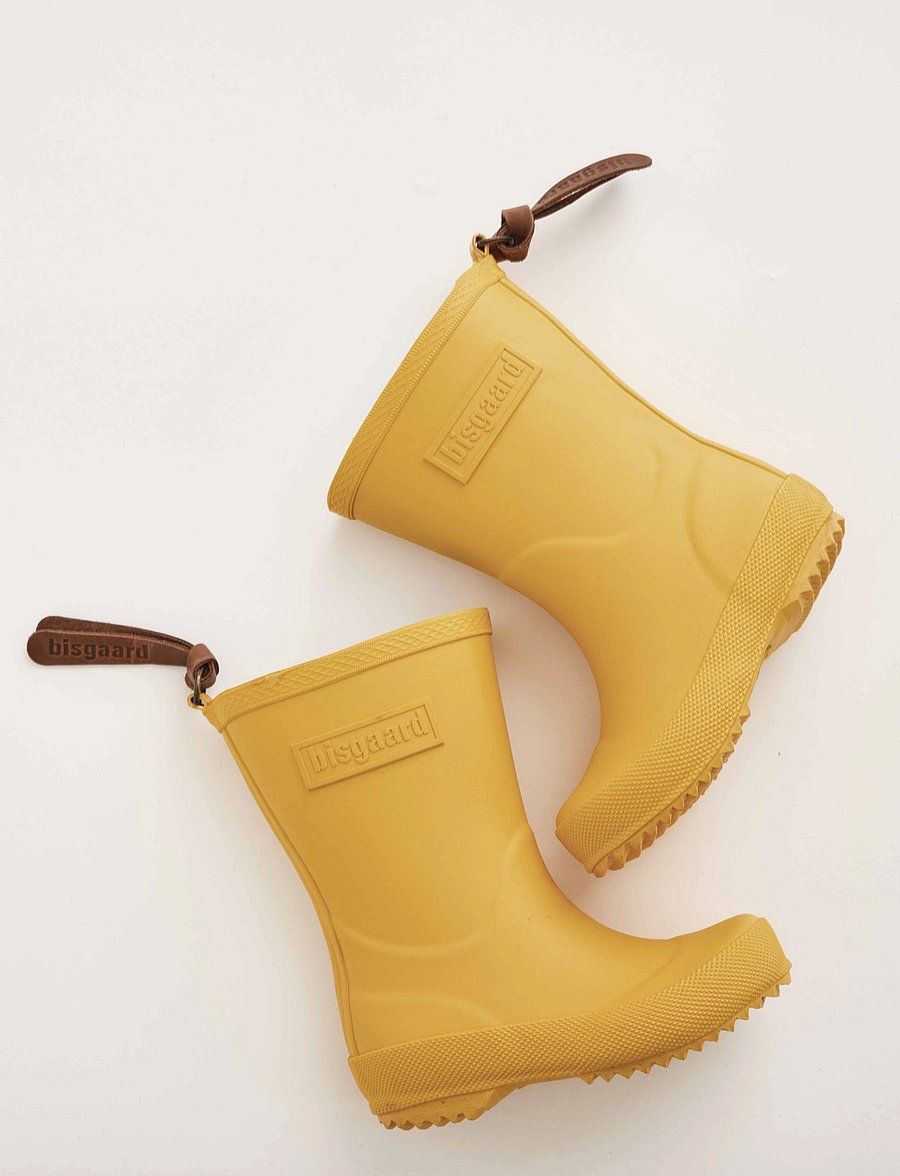 Bisgaard - bisgaard basic rubber - ungefütterte gummistiefel - 80 yellow - 0