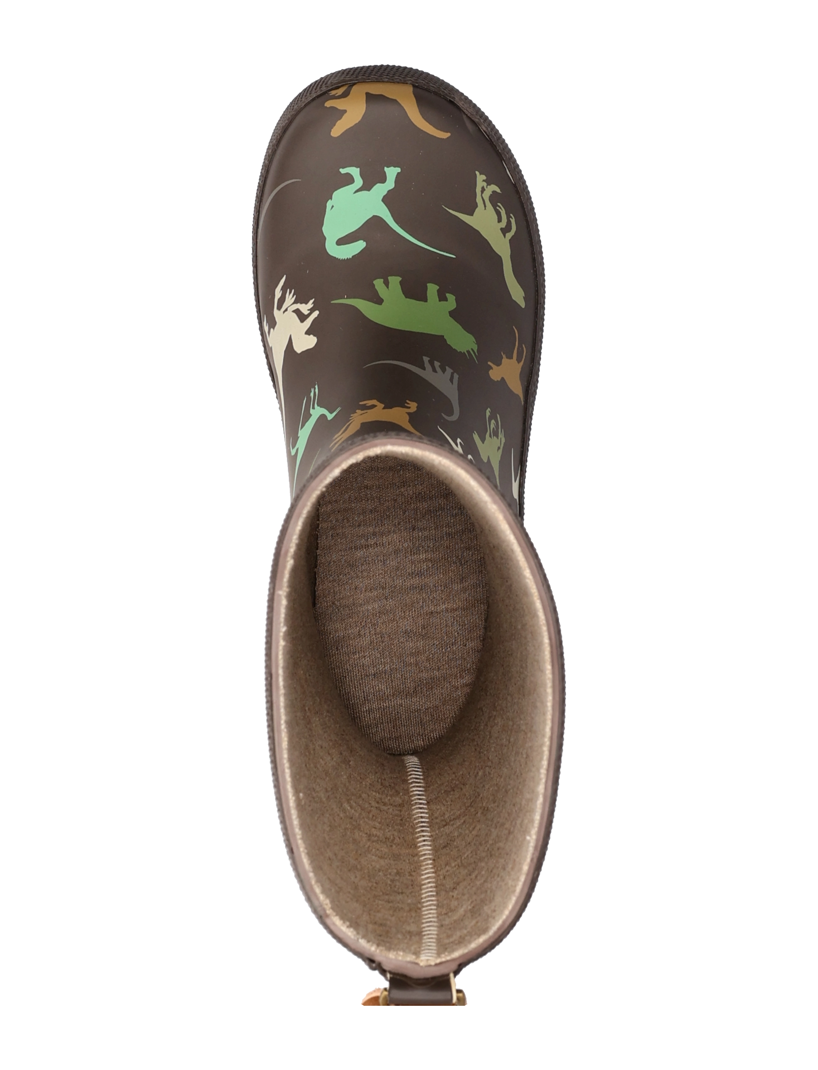 Bisgaard - bisgaard basic rubber - voodrita kummikud - brown dino - 3