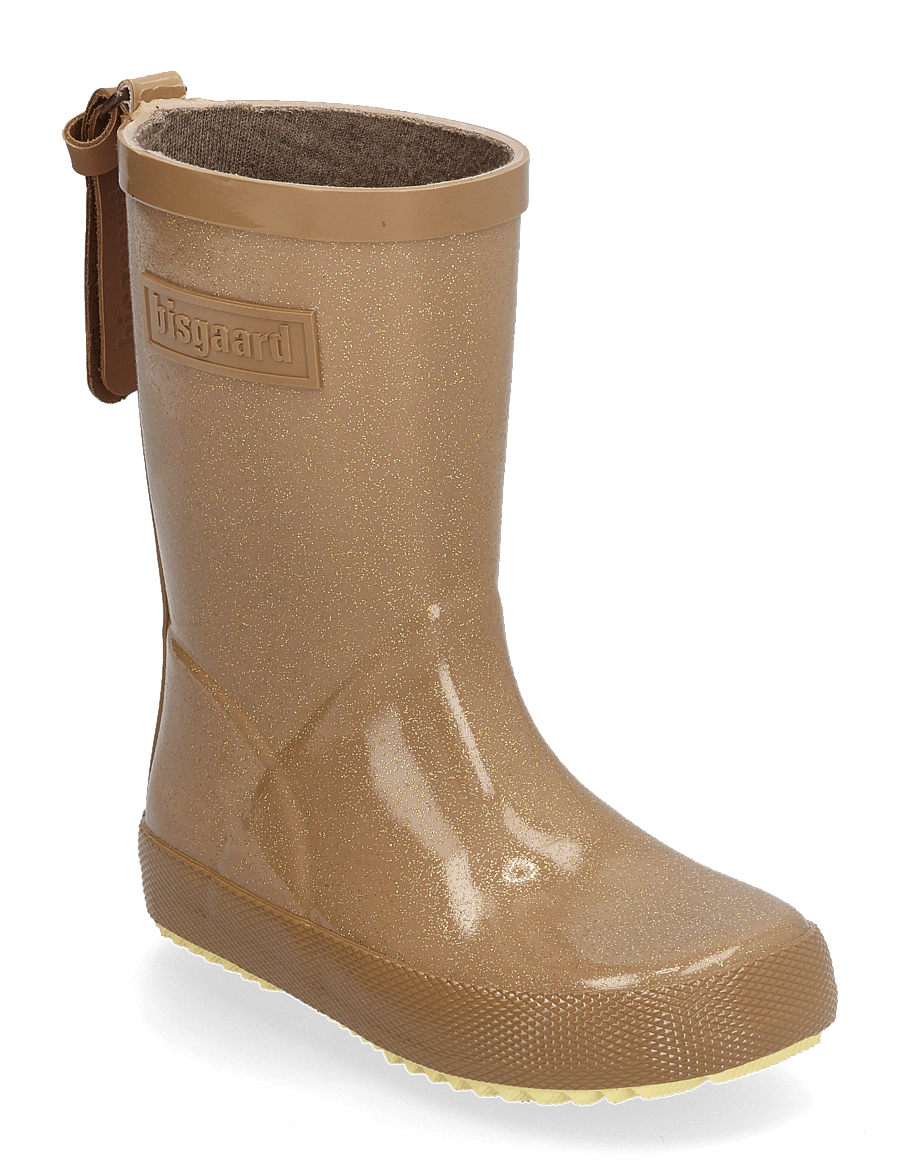 Bisgaard - bisgaard fashion - ungefütterte gummistiefel - brown glitter - 1
