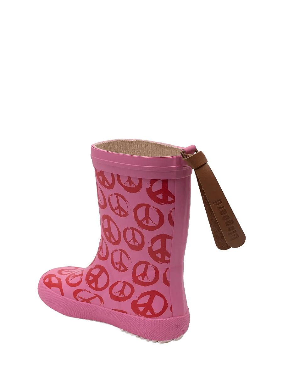 Bisgaard - bisgaard fashion - ungefütterte gummistiefel - peace on earth pinky - 1