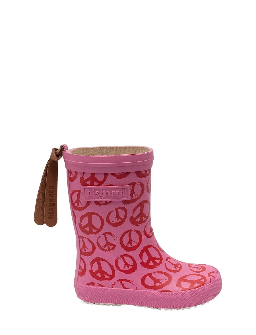 Bisgaard - bisgaard fashion - ungefütterte gummistiefel - peace on earth pinky - 4